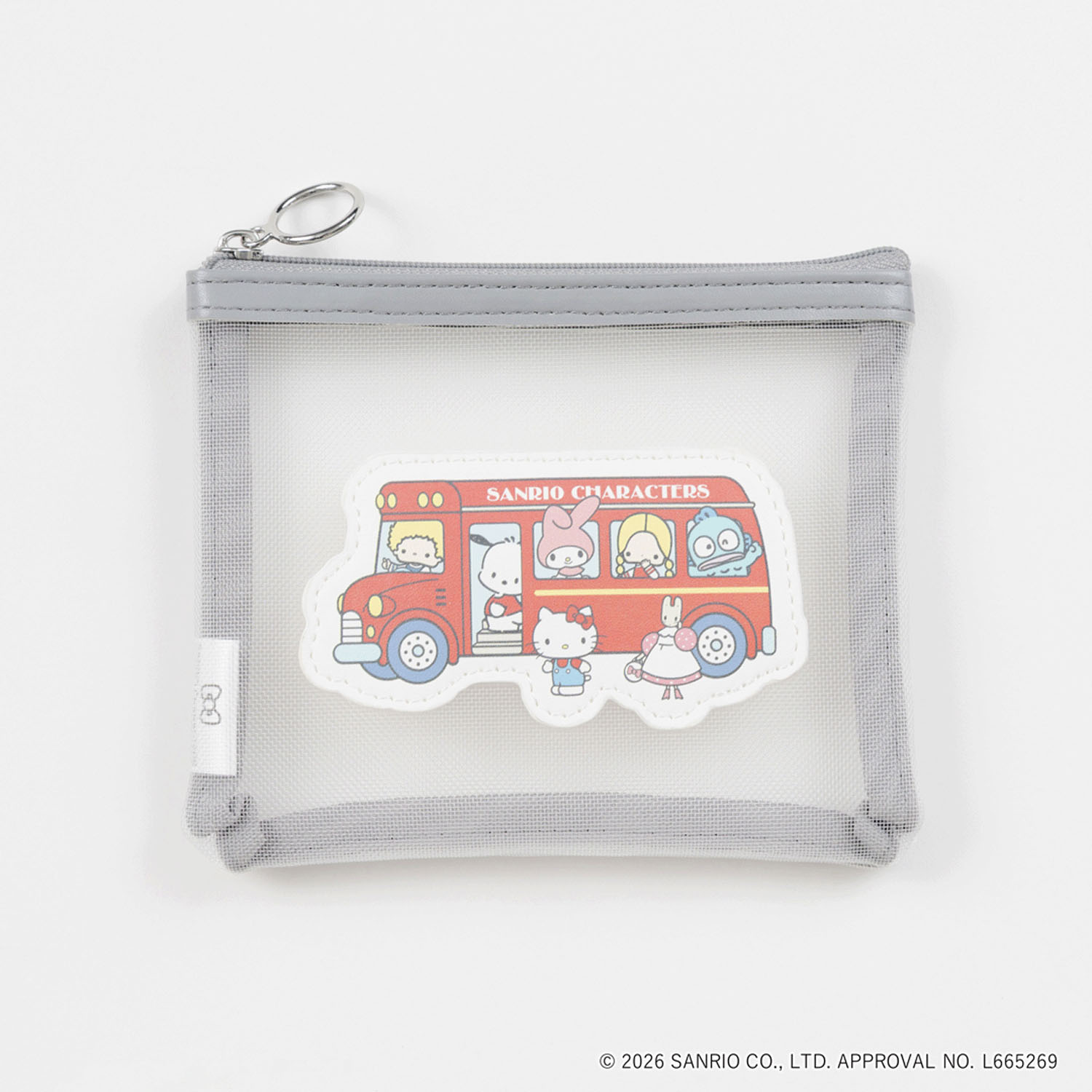 SANRIO CHARACTERS BASIC メッシュポーチ バス - 画像1