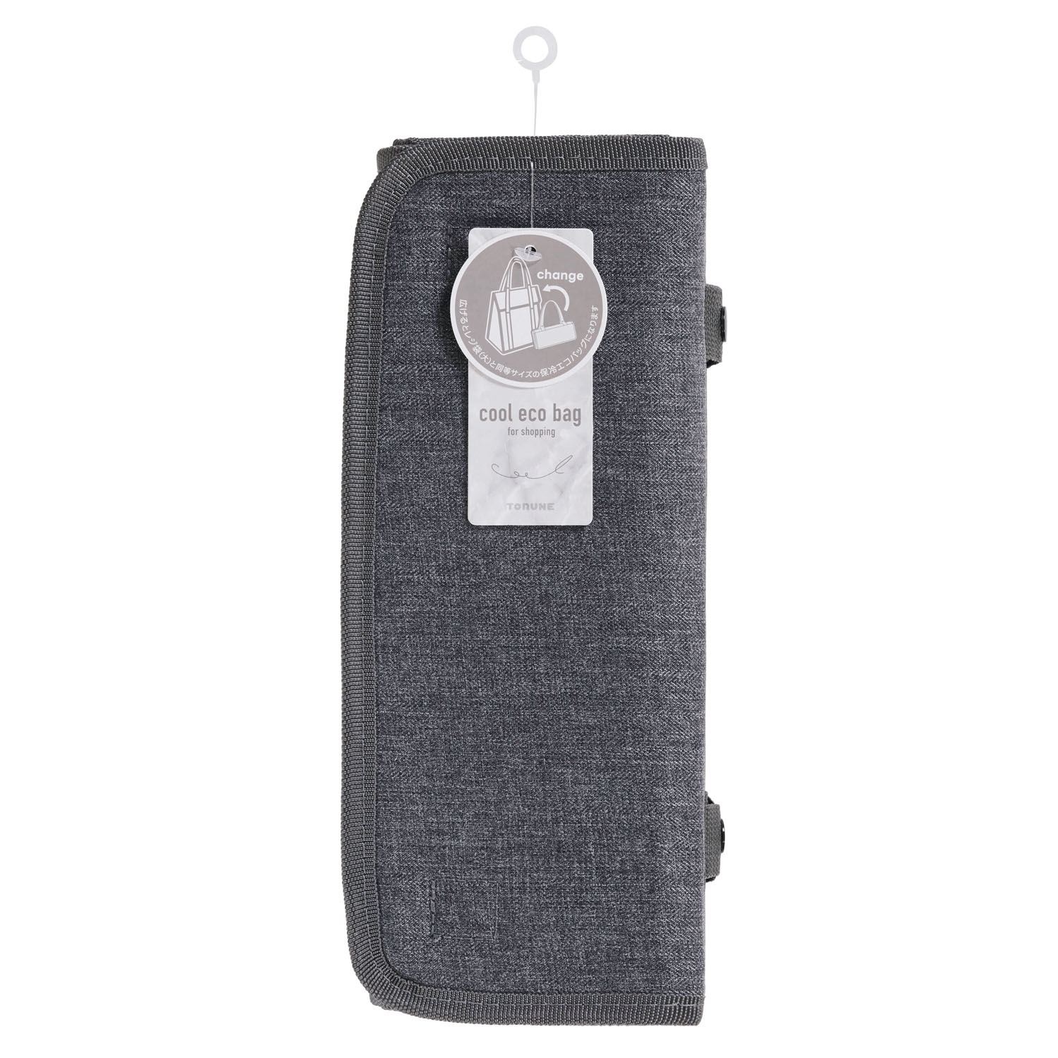 保冷ショッピングエコバッグ トート グレー - 画像2