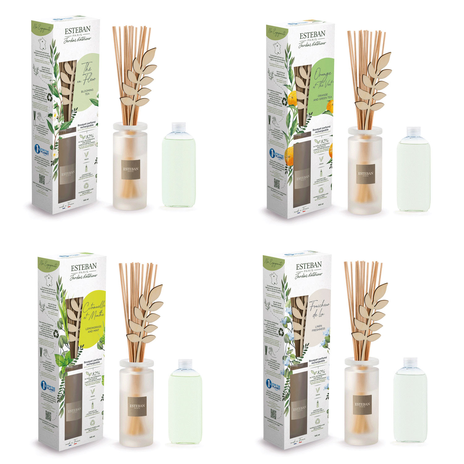 【25．6価格変更】インテリアガーデン ナチュール ラタンブーケディフューザー - 画像1