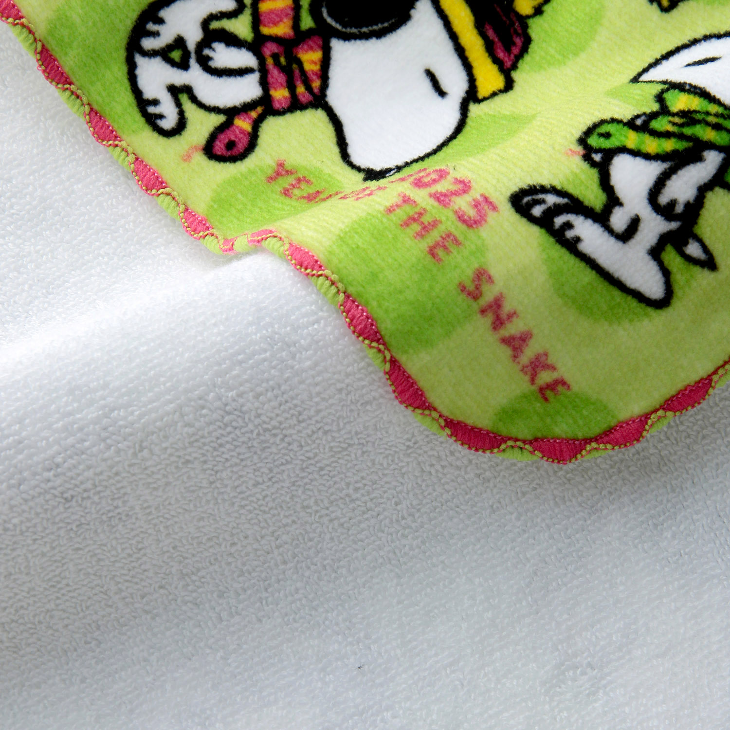 SNOOPY ミニタオル 干支 グリーン - 画像2