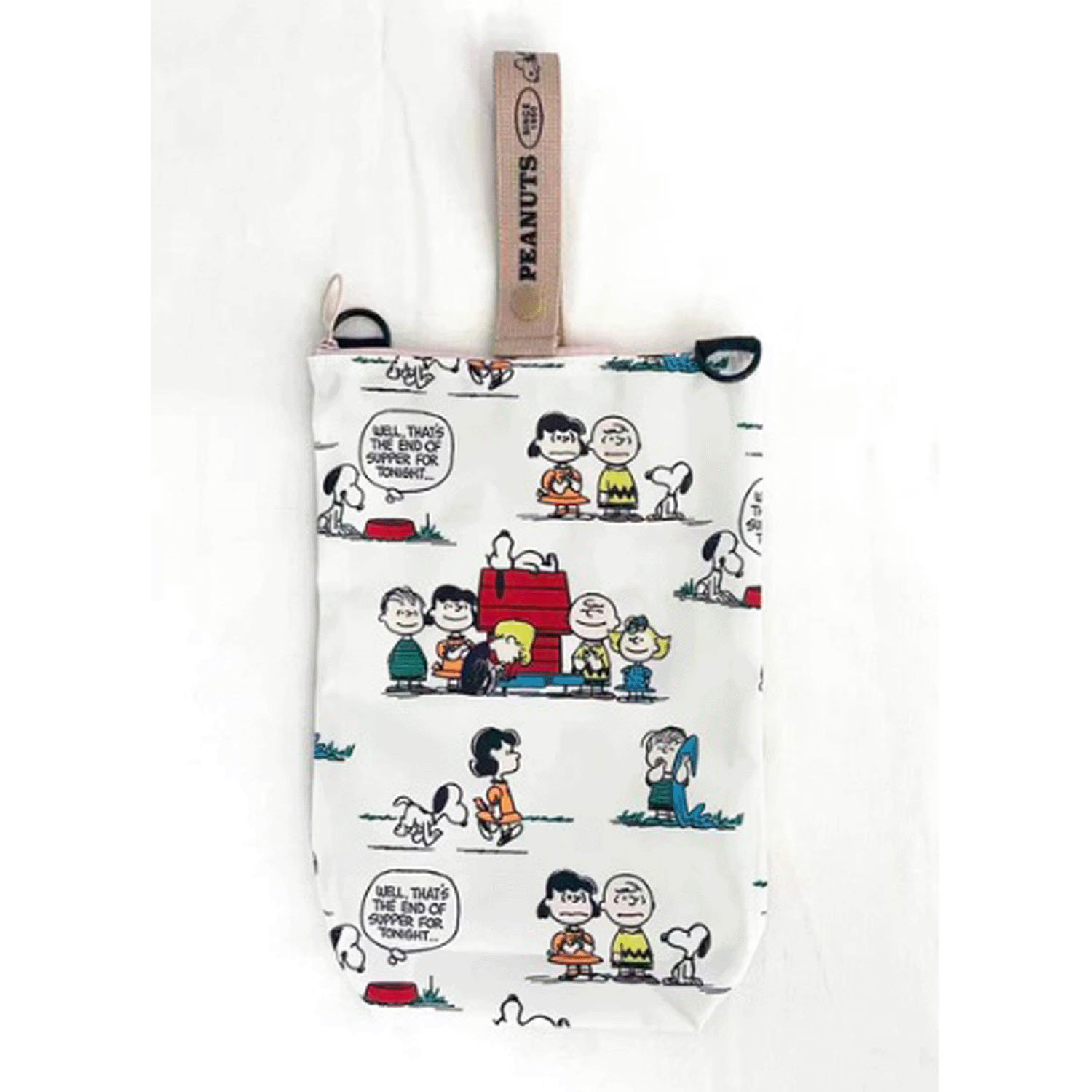 スヌーピー 撥水マルチポーチ M （PEANUTS） IVORY