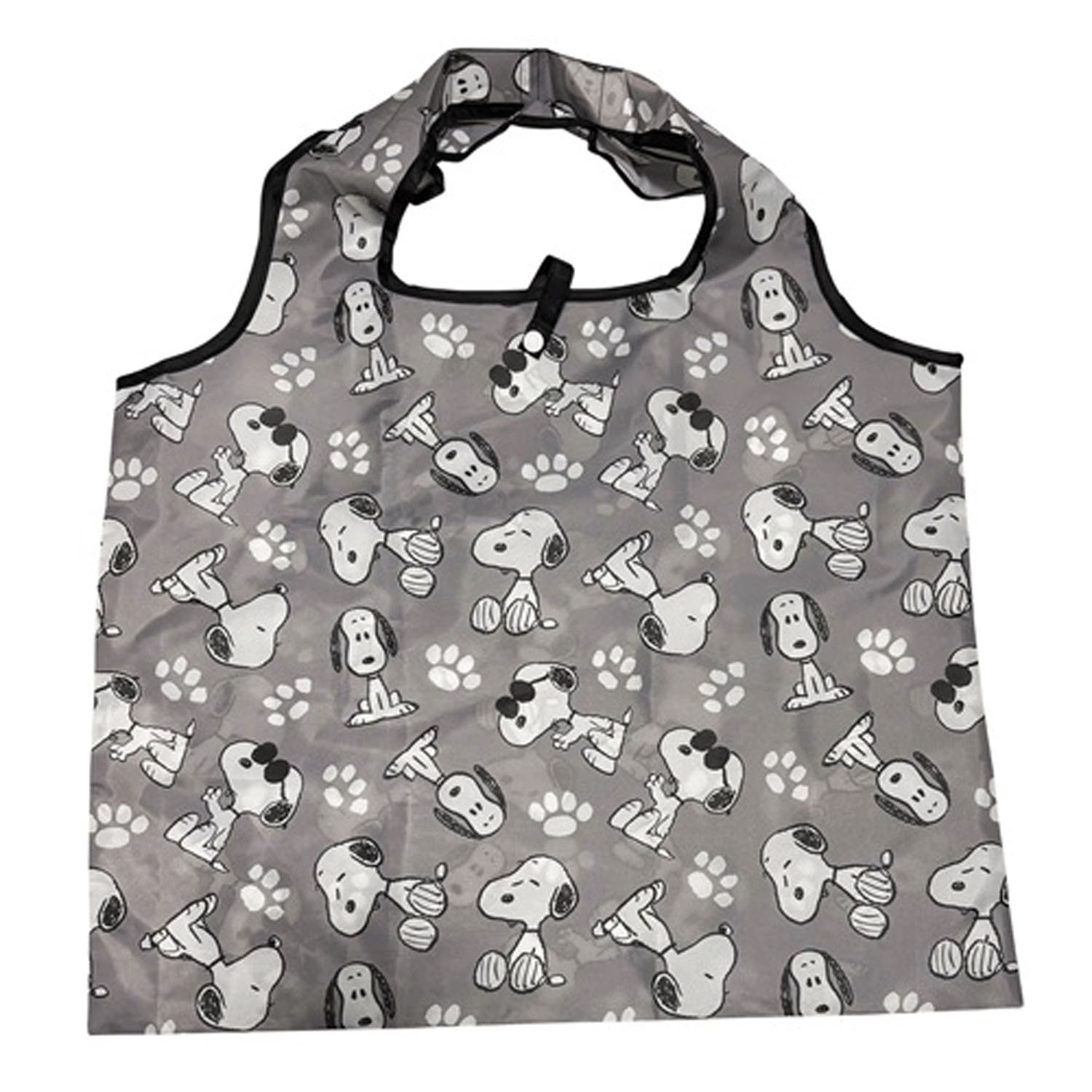ピーナッツ スヌーピー ショッピングバッグ グレー - 画像1