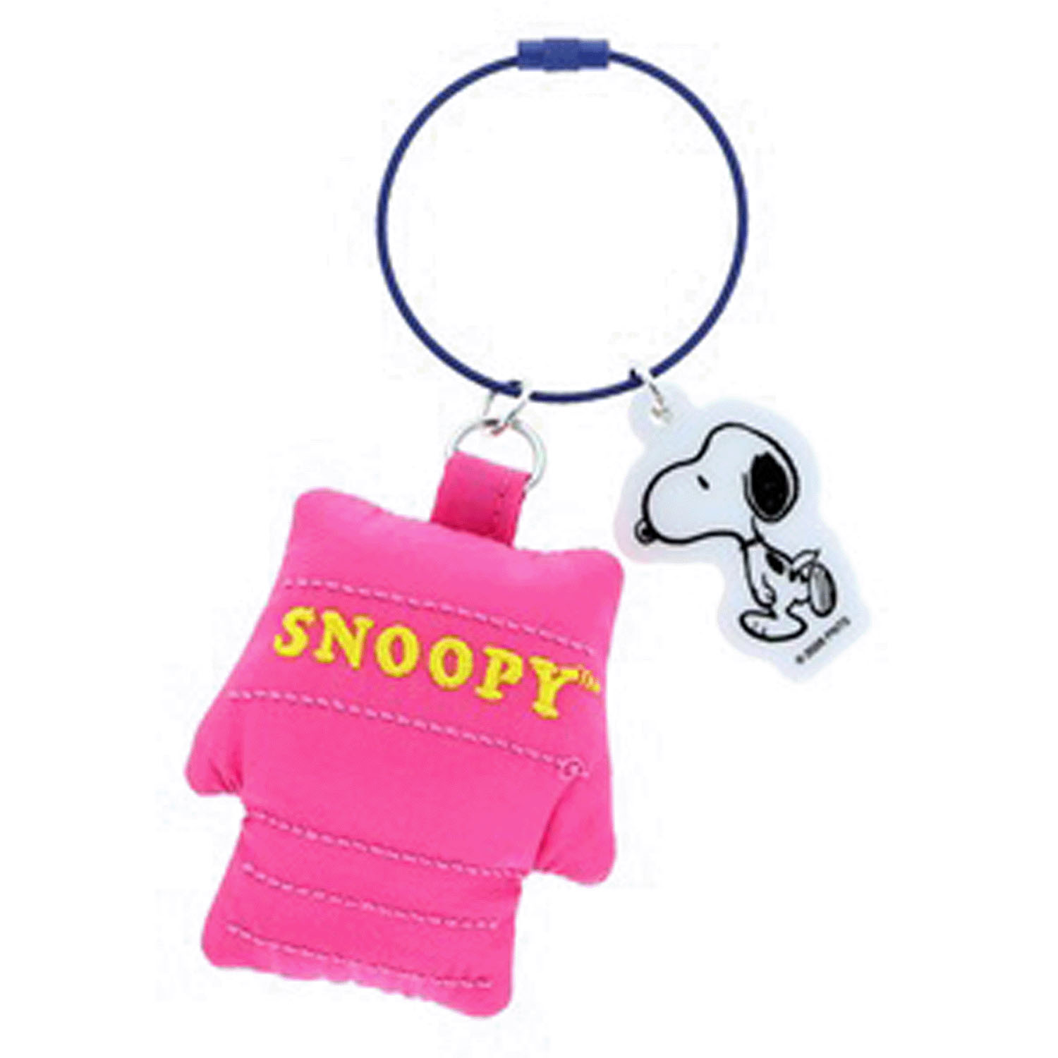 ピーナッツ スヌーピー ドッグハウスキーチャーム ピンク - 画像1