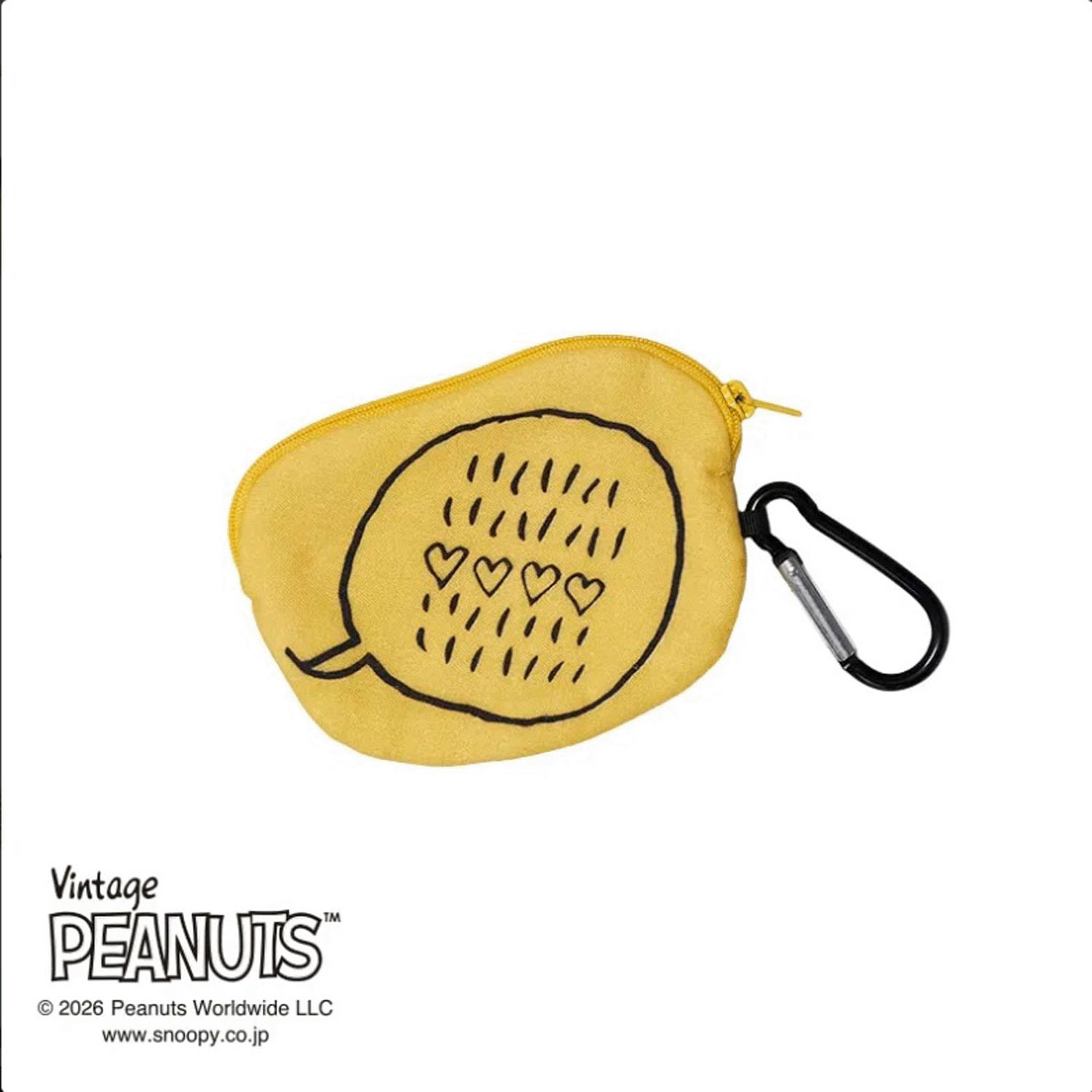 スヌーピー ダイカットタオルポーチ ウッドストック ベージュ - 画像2