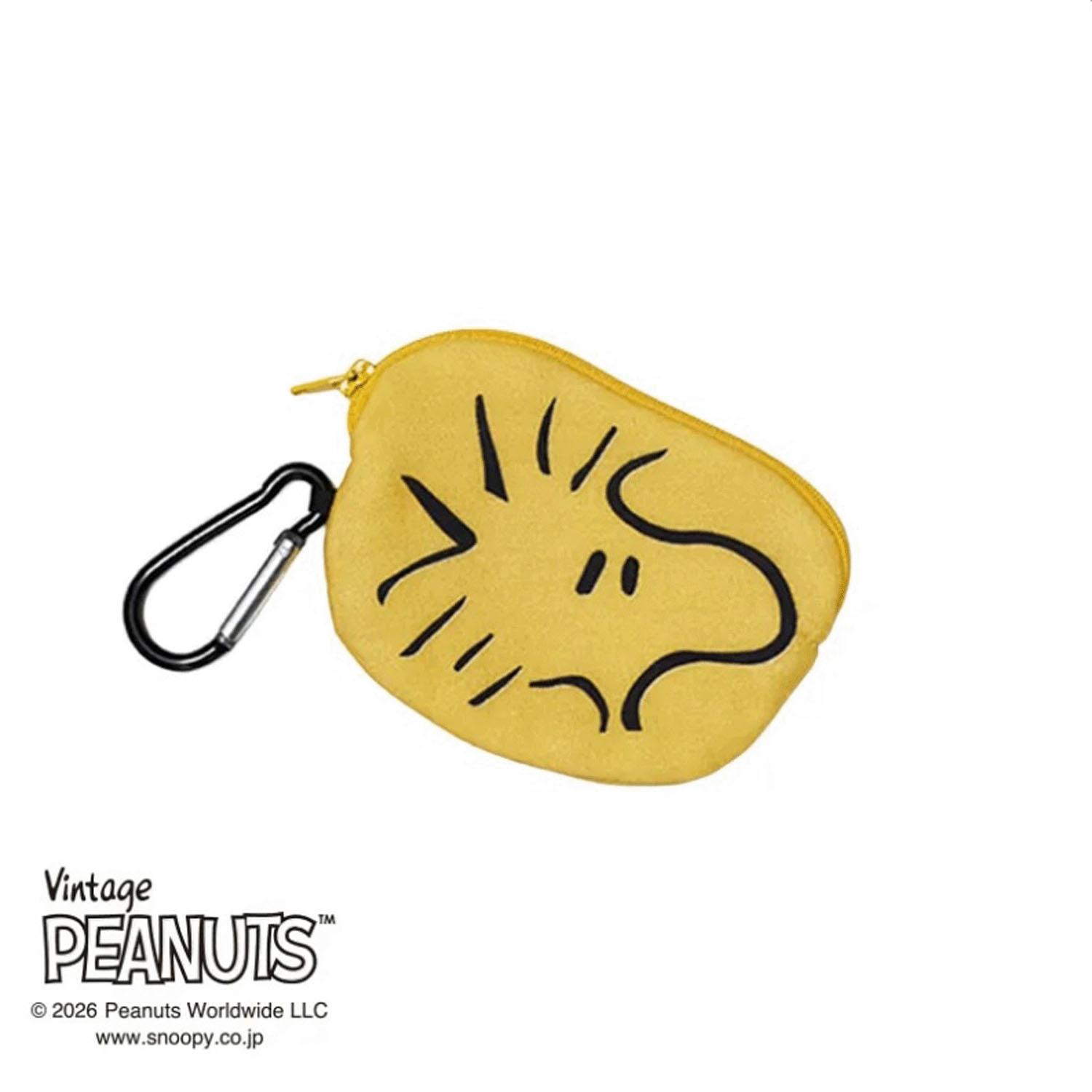 スヌーピー ダイカットタオルポーチ ウッドストック ベージュ - 画像1