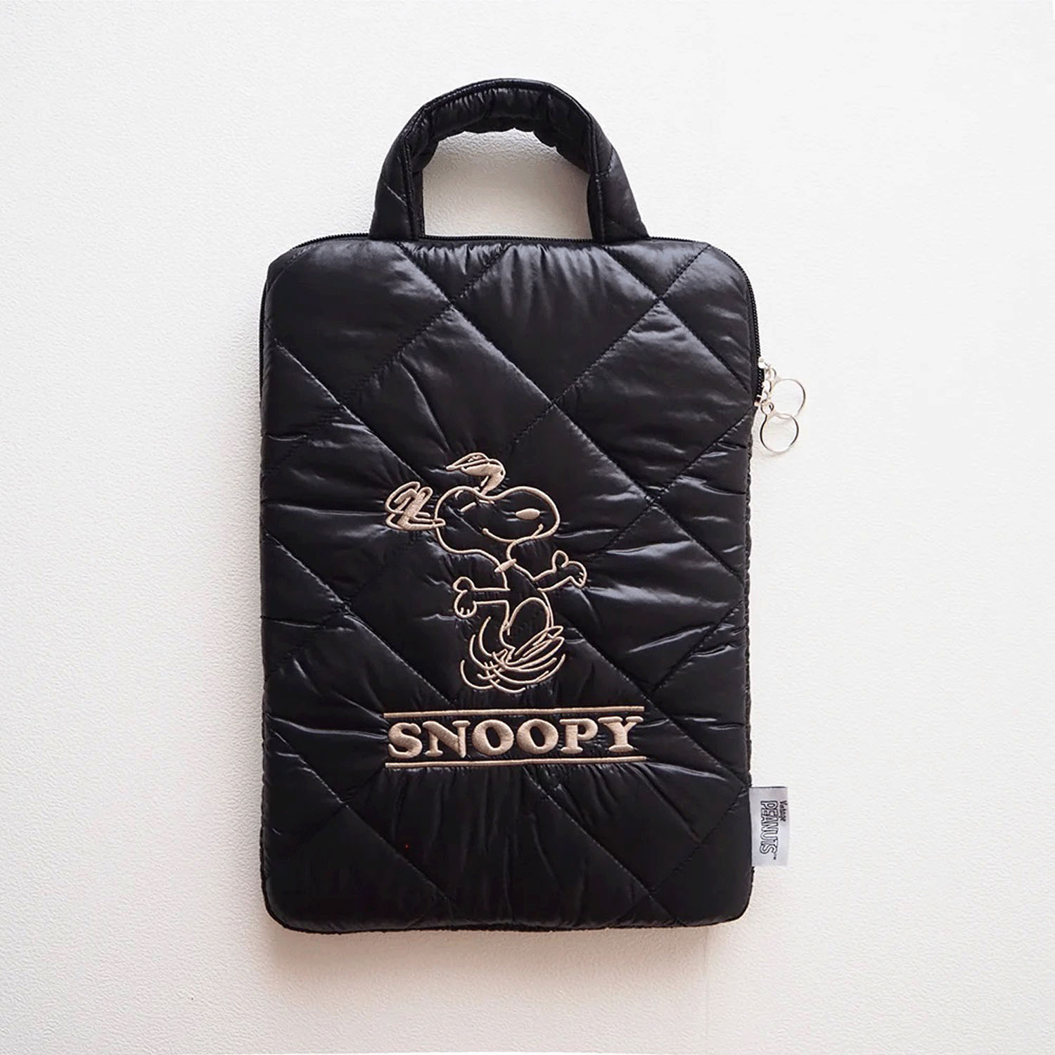 PEANUTS  パフィースリーブトート SNOOPY