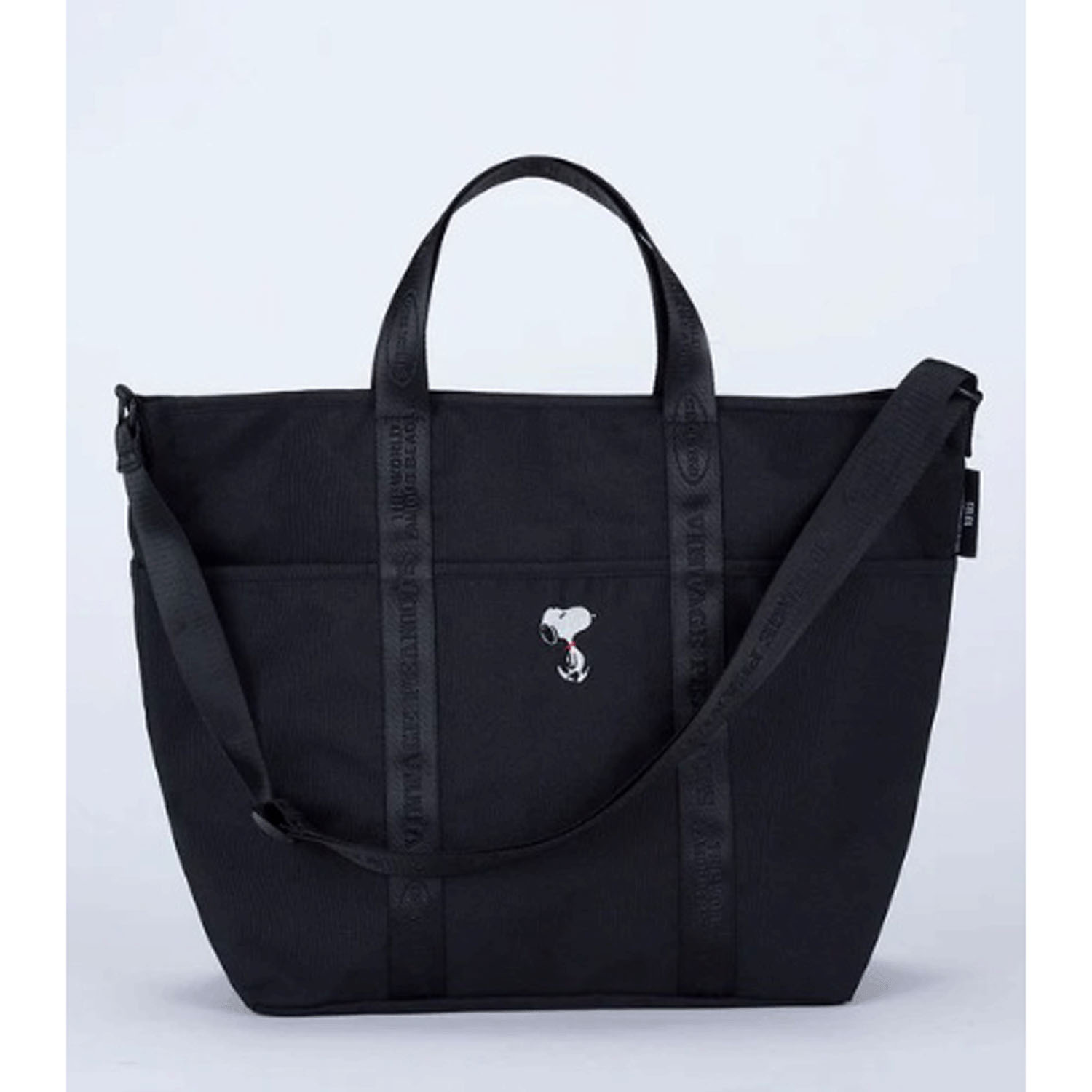 スヌーピー（PEANUTS）SOLEIL トートL BLACK