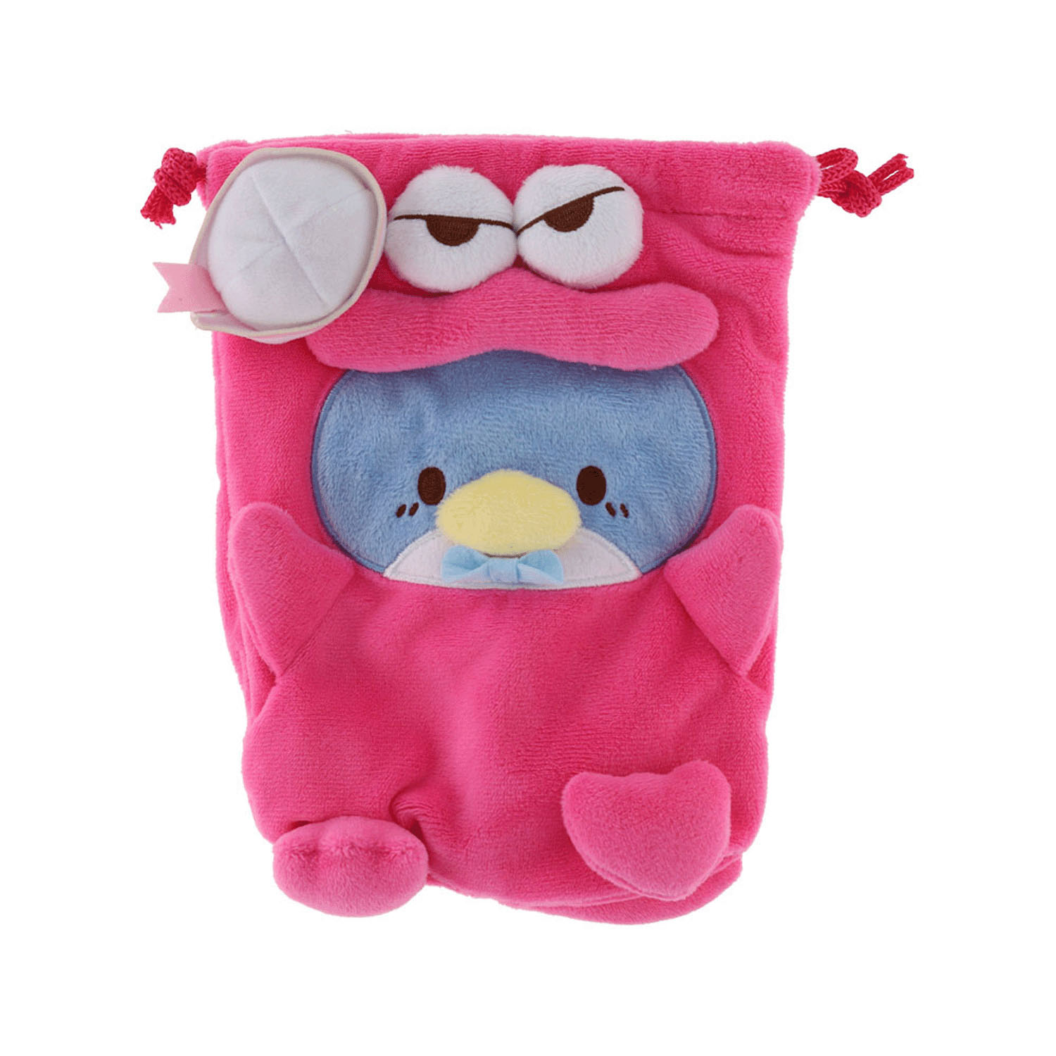 クレヨンしんちゃんXサンリオキャラクターズ ぬいぐるみ巾着  ワニ山さんXタキシードサム