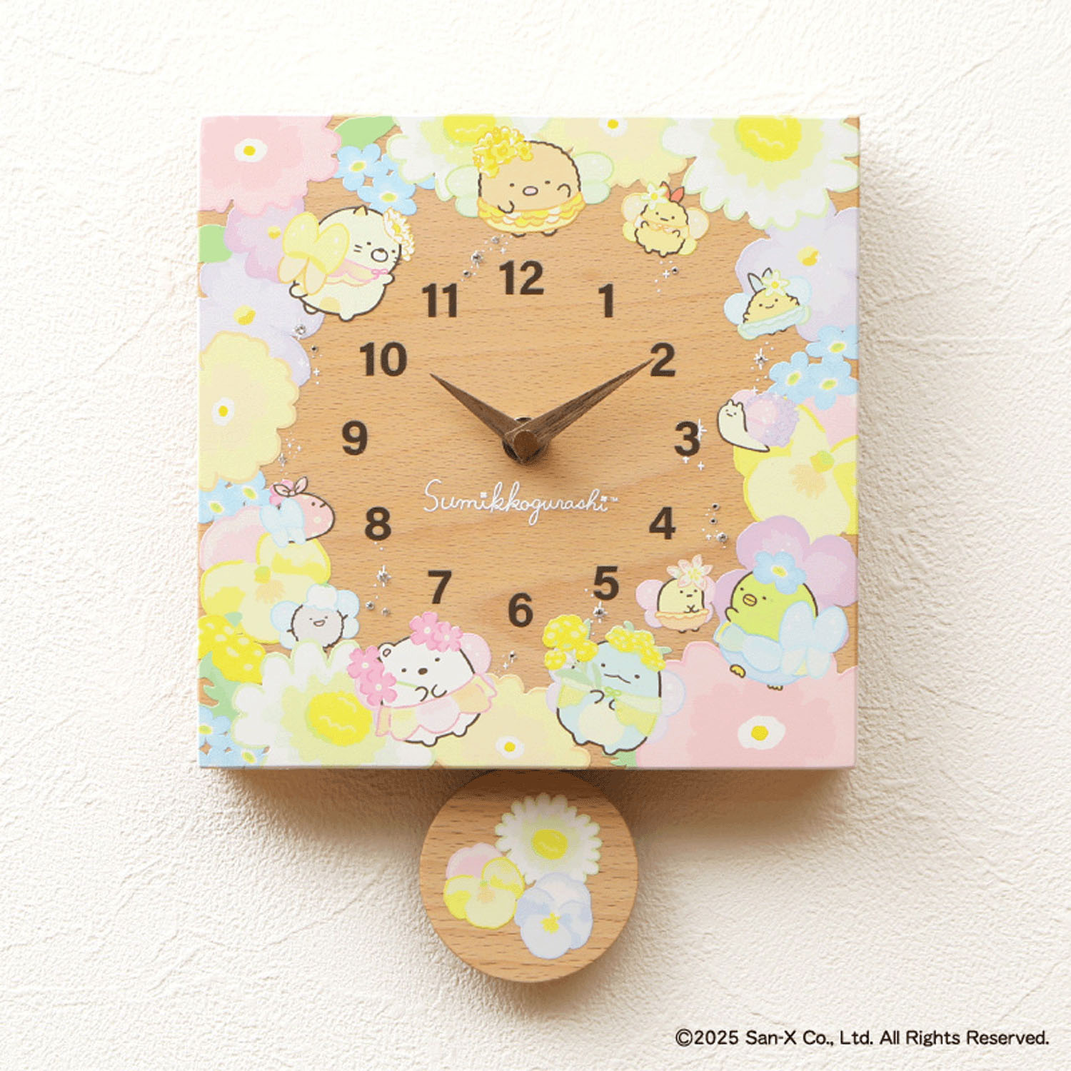 すみっコぐらし 掛け・置き時計 お花のようせい - 画像1