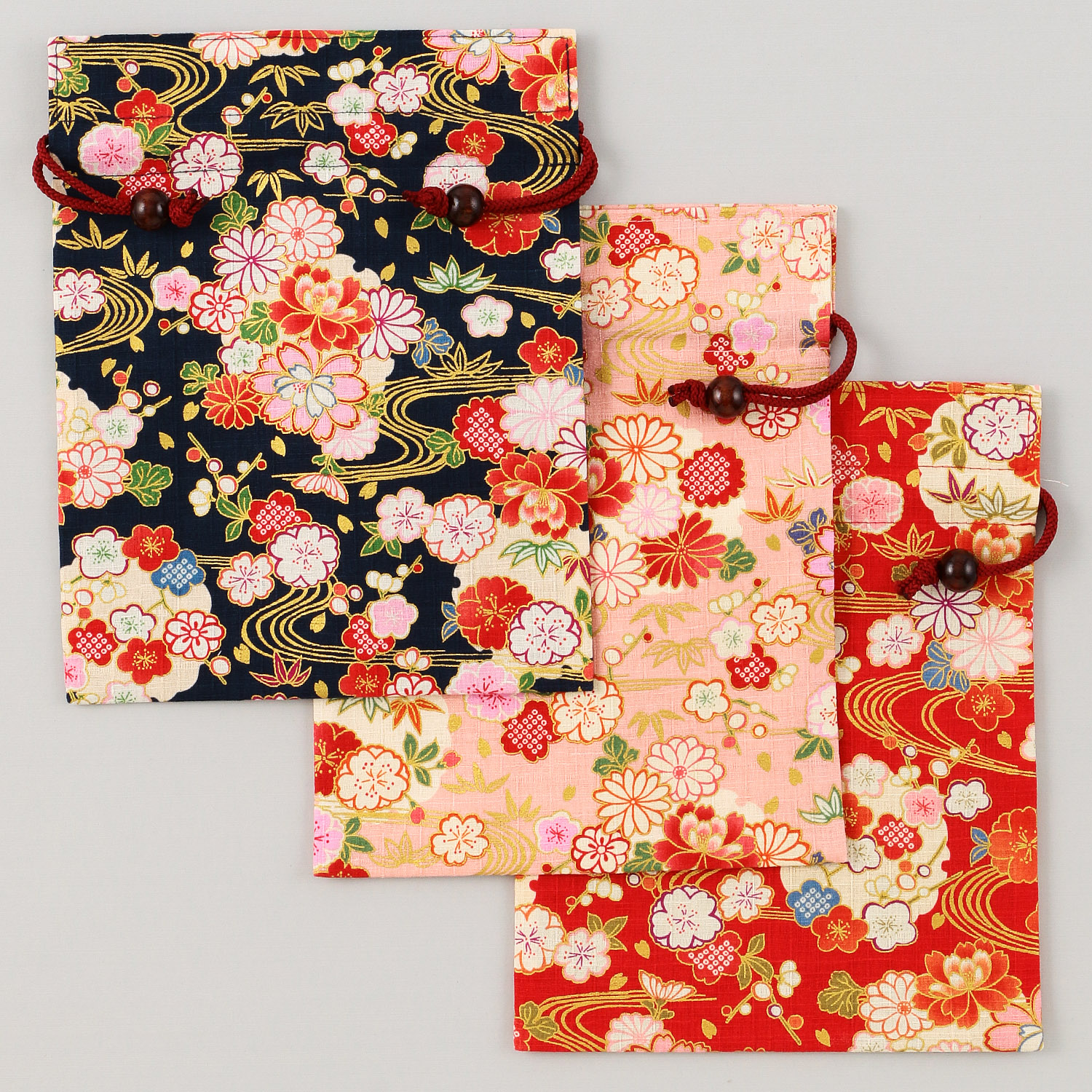 平巾着 雪輪柄 - 画像1