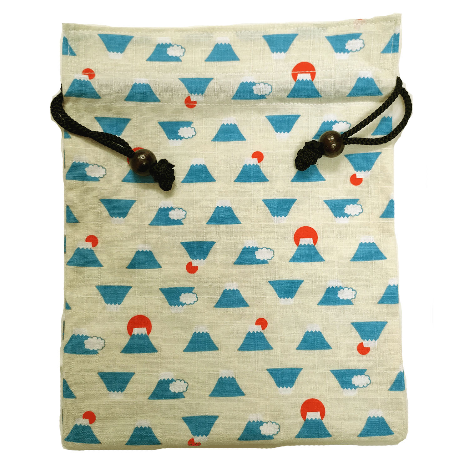 新富士山木玉付巾着 - 画像2