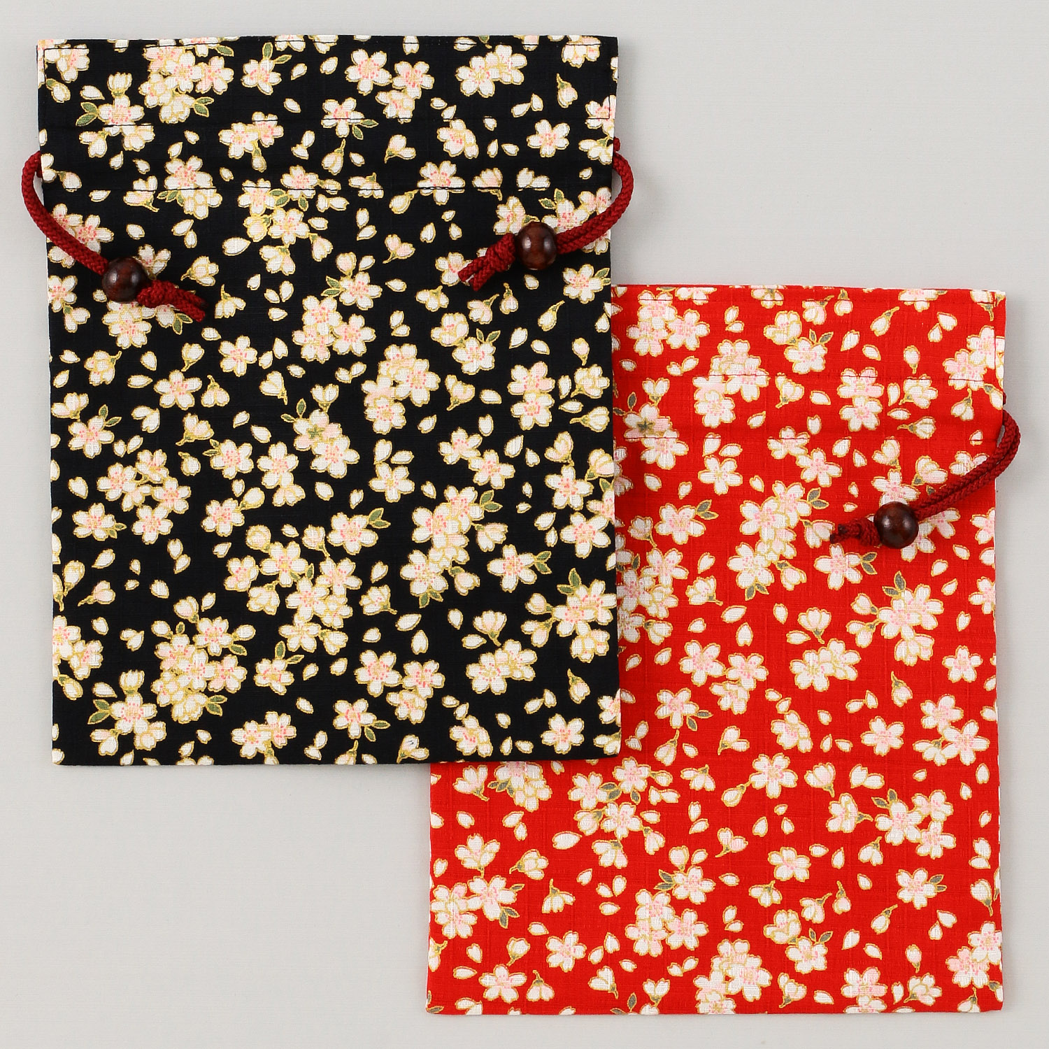 平巾着 桜ゴールド - 画像1