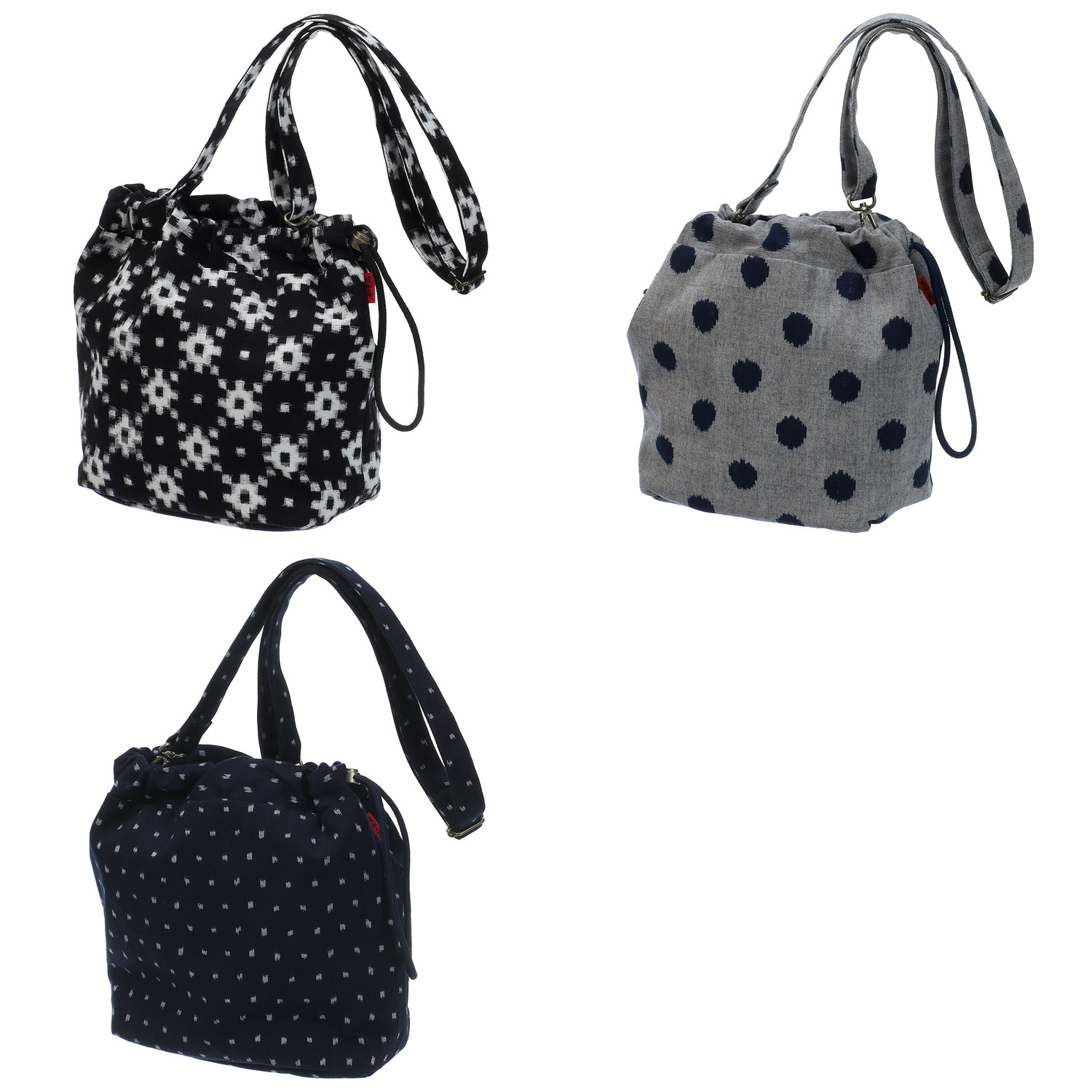 【儀右ヱ門】久留米絣 ショルダー マスト - 画像1