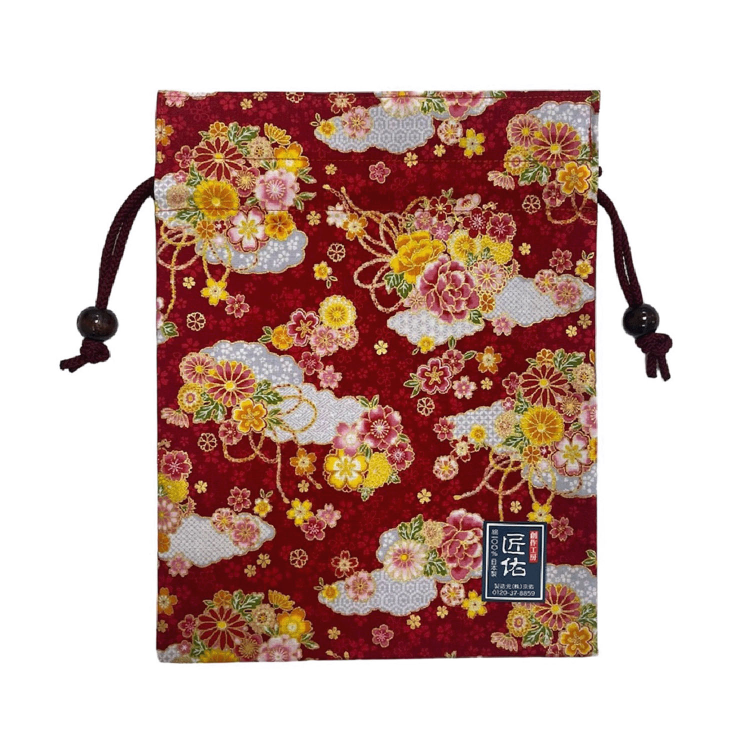 【15黒 83紫 在庫限りで終了】平巾着 花車 - 画像3