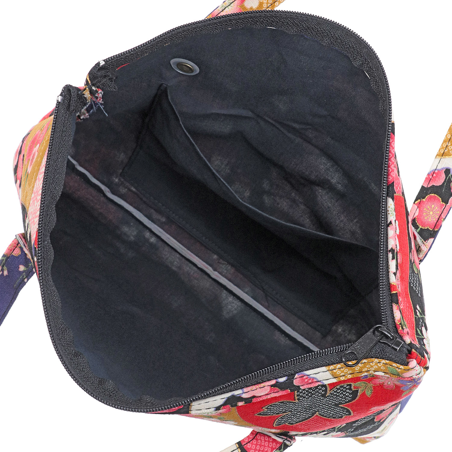 天ファスナー手提げ 金彩花浪漫 - 画像2