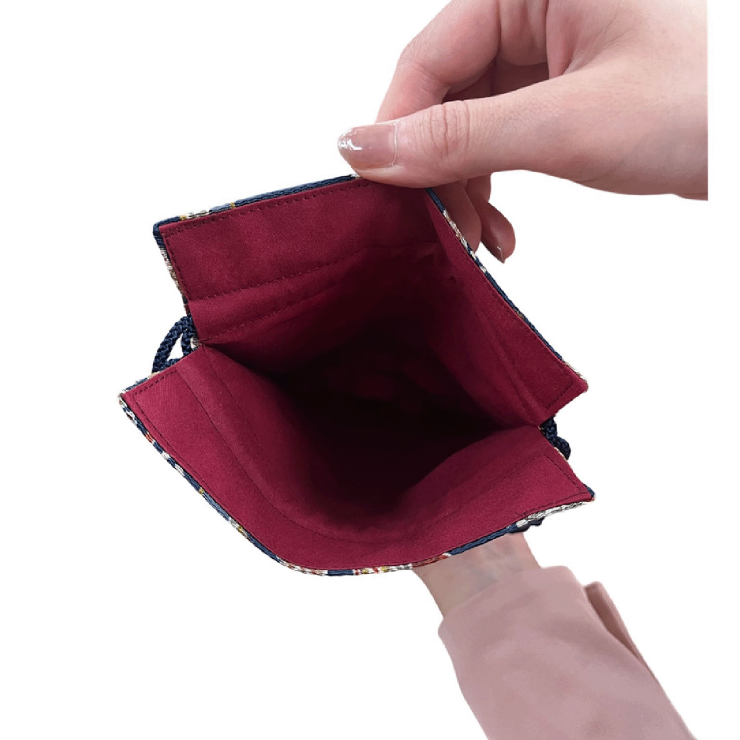 縮緬平巾着寒色系アソート - 画像2