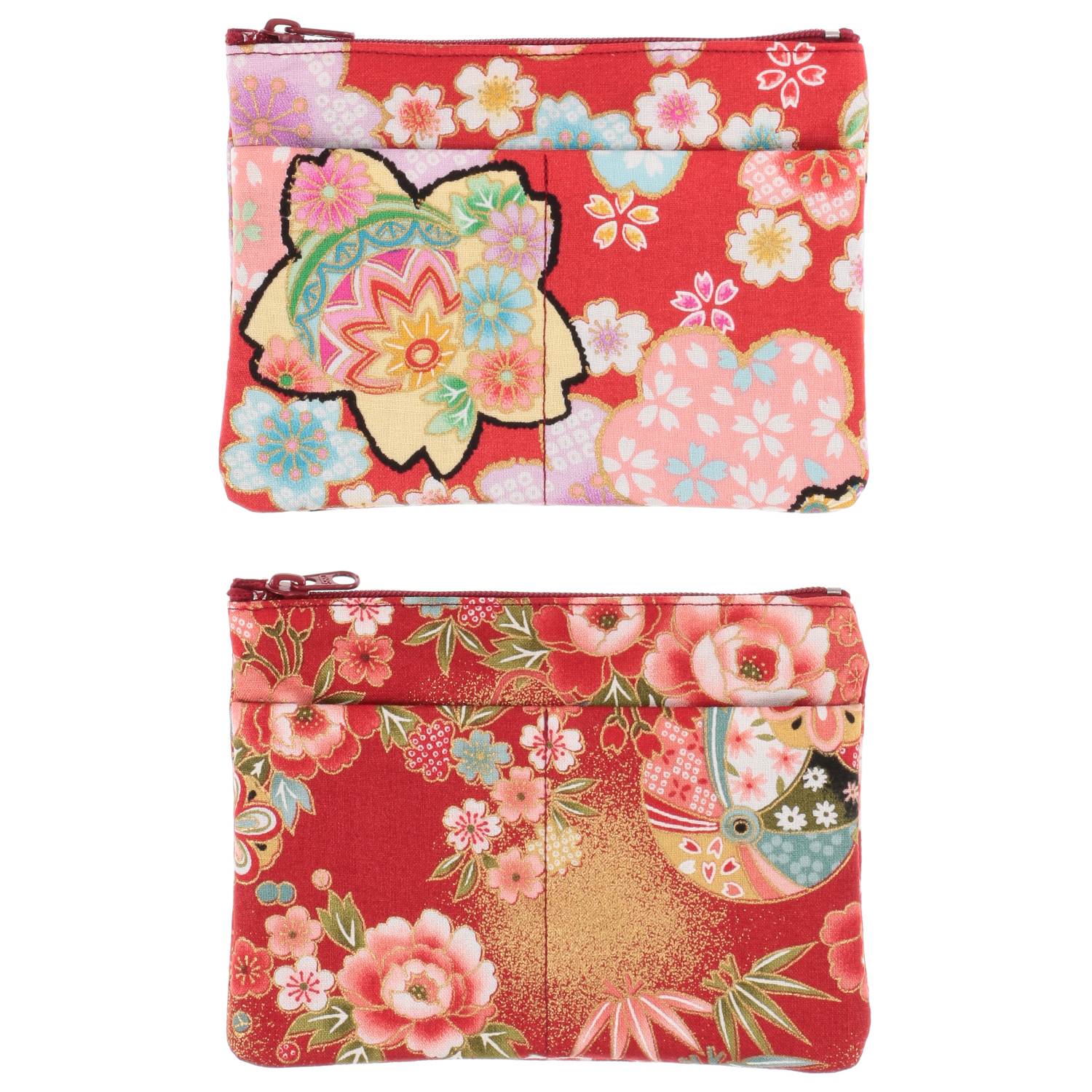 花小紋 前ポケット付カードポーチ - 画像2