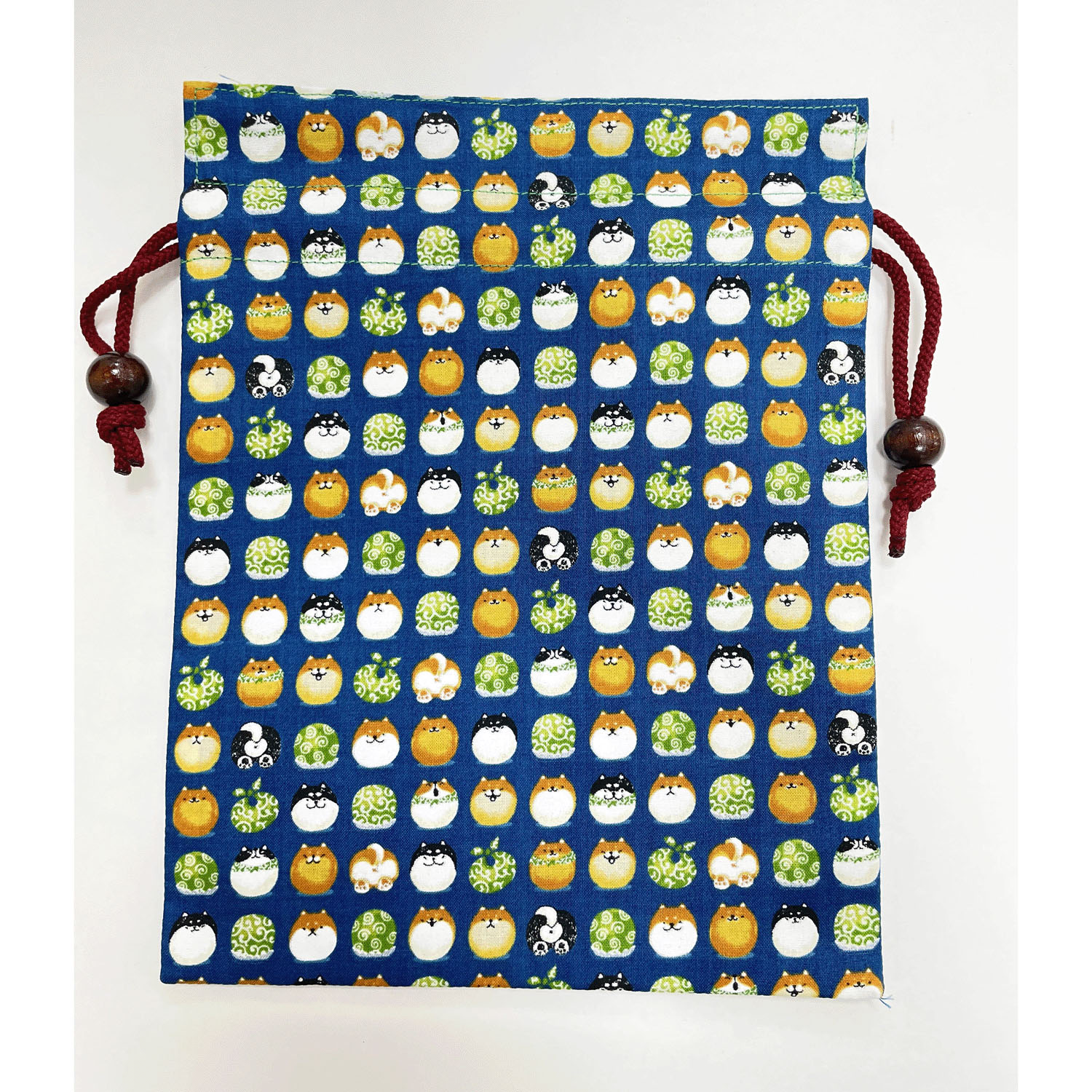 【74紺 在庫限りで終了】平巾着柴犬まんじゅう - 画像4
