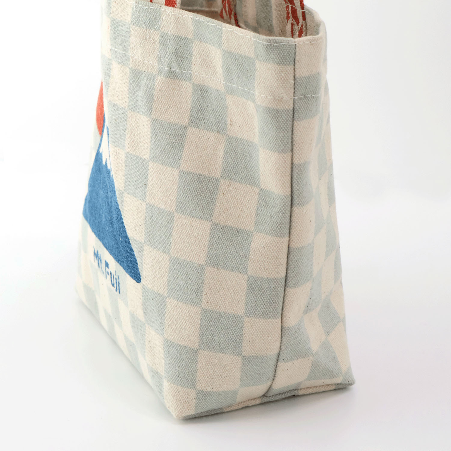 キャンバスバッグ 市松富士山 - 画像4