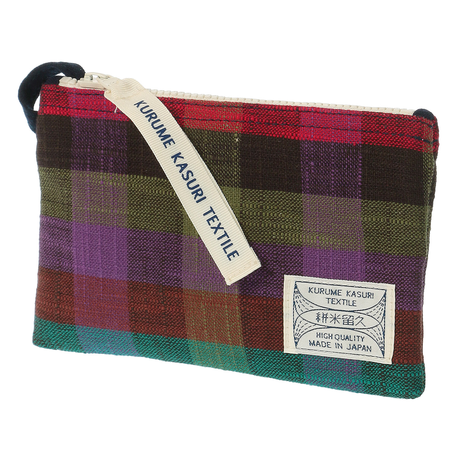 久留米絣 ギエモン フラットケース／カラーS - 画像2
