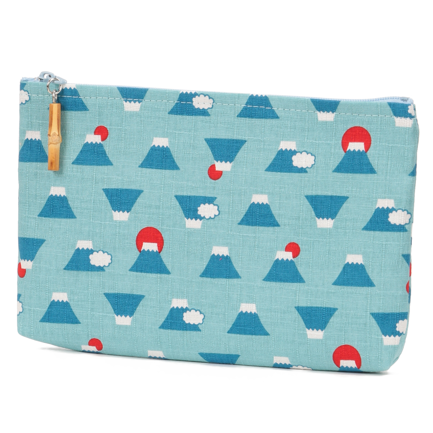 富士山柄 竹玉付角平ポーチ - 画像4