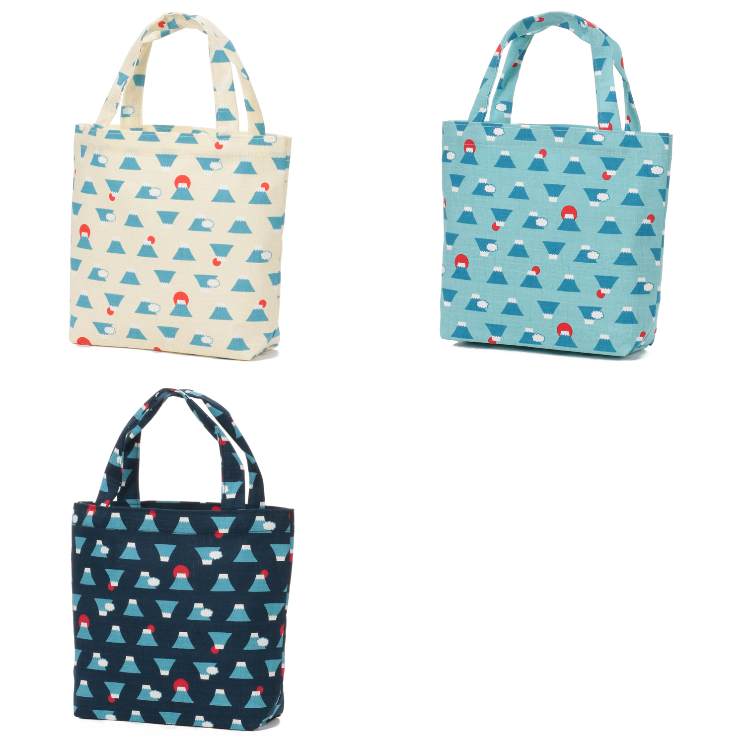 【2026年4月1日より価格変更】富士山柄 ちょこっとバッグ - 画像1