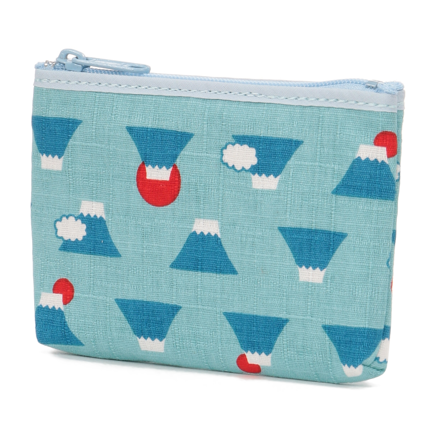 富士山柄 ファスナー付きカード小銭入れ - 画像3