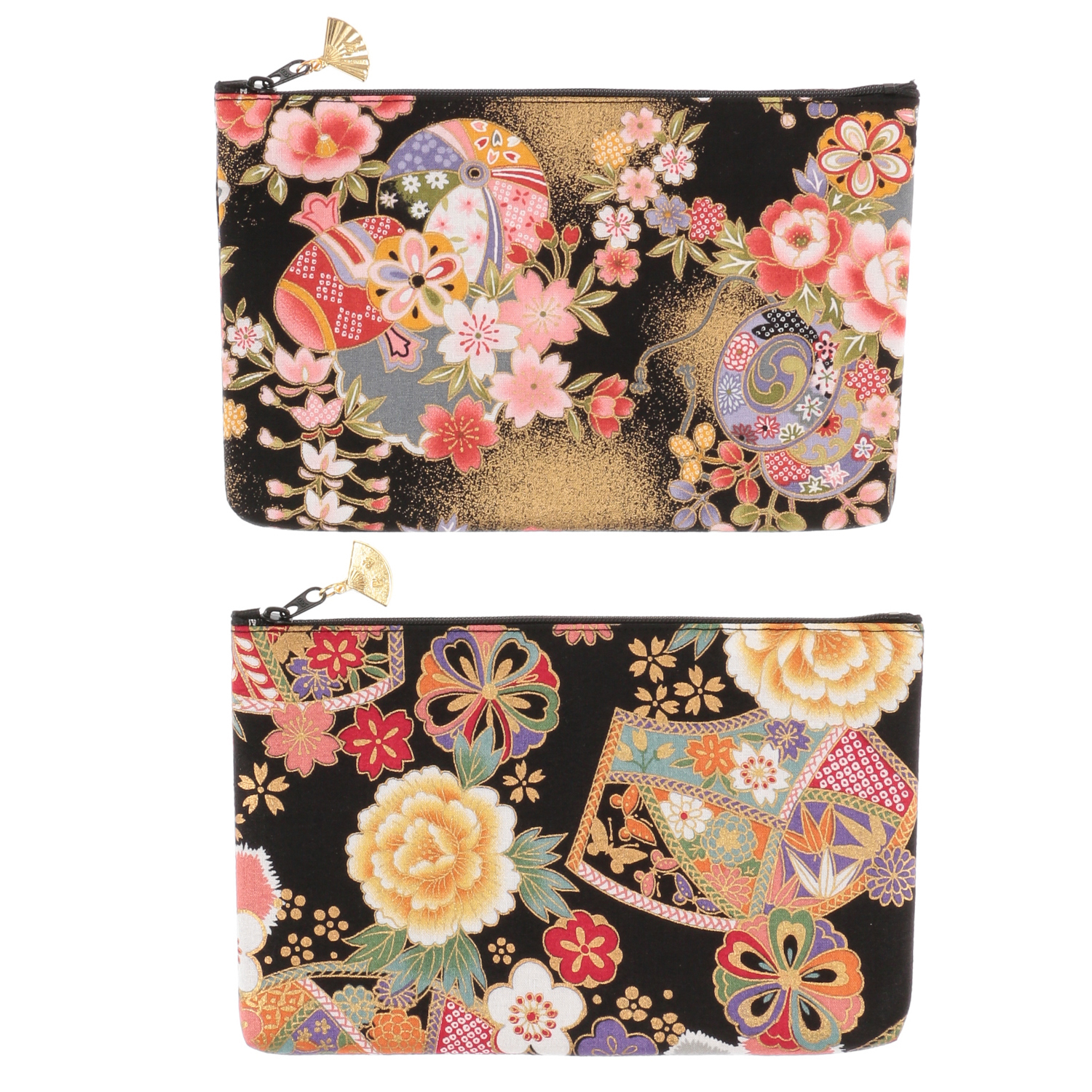 【2026年4月1日より価格変更】花小紋 金扇付き角平ポーチ - 画像4