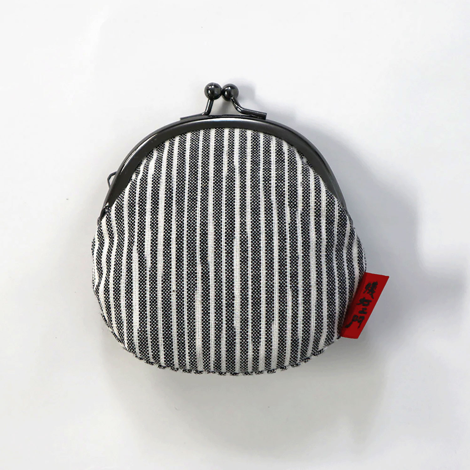 久留米絣 がま口2．5寸 丸型小銭入 - 画像3