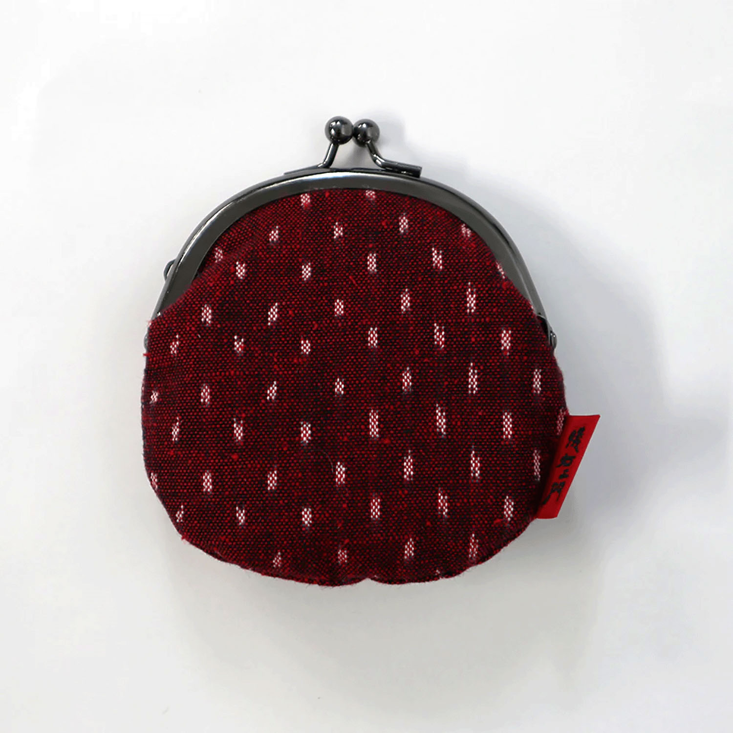 久留米絣 がま口2．5寸 丸型小銭入 - 画像5