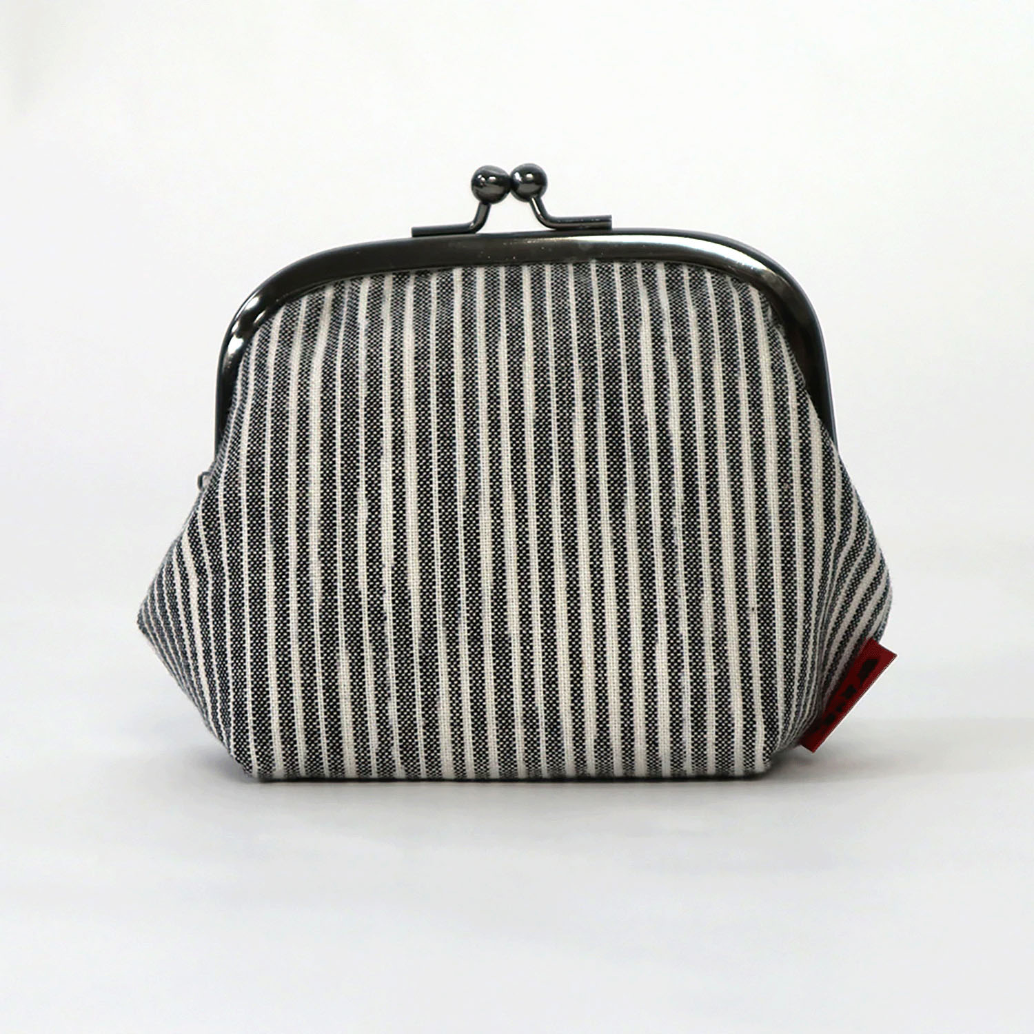 久留米絣 がま口3．5寸大 角丸 - 画像3