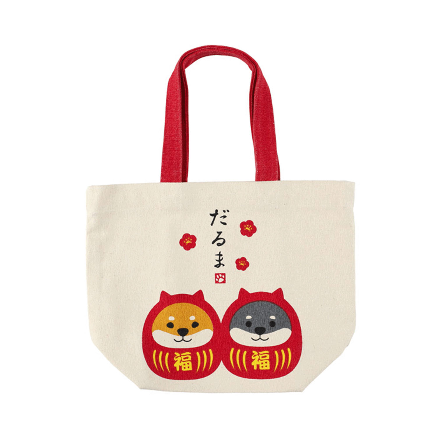 トートバッグM しばくろだるま（しばたさん） - 画像1