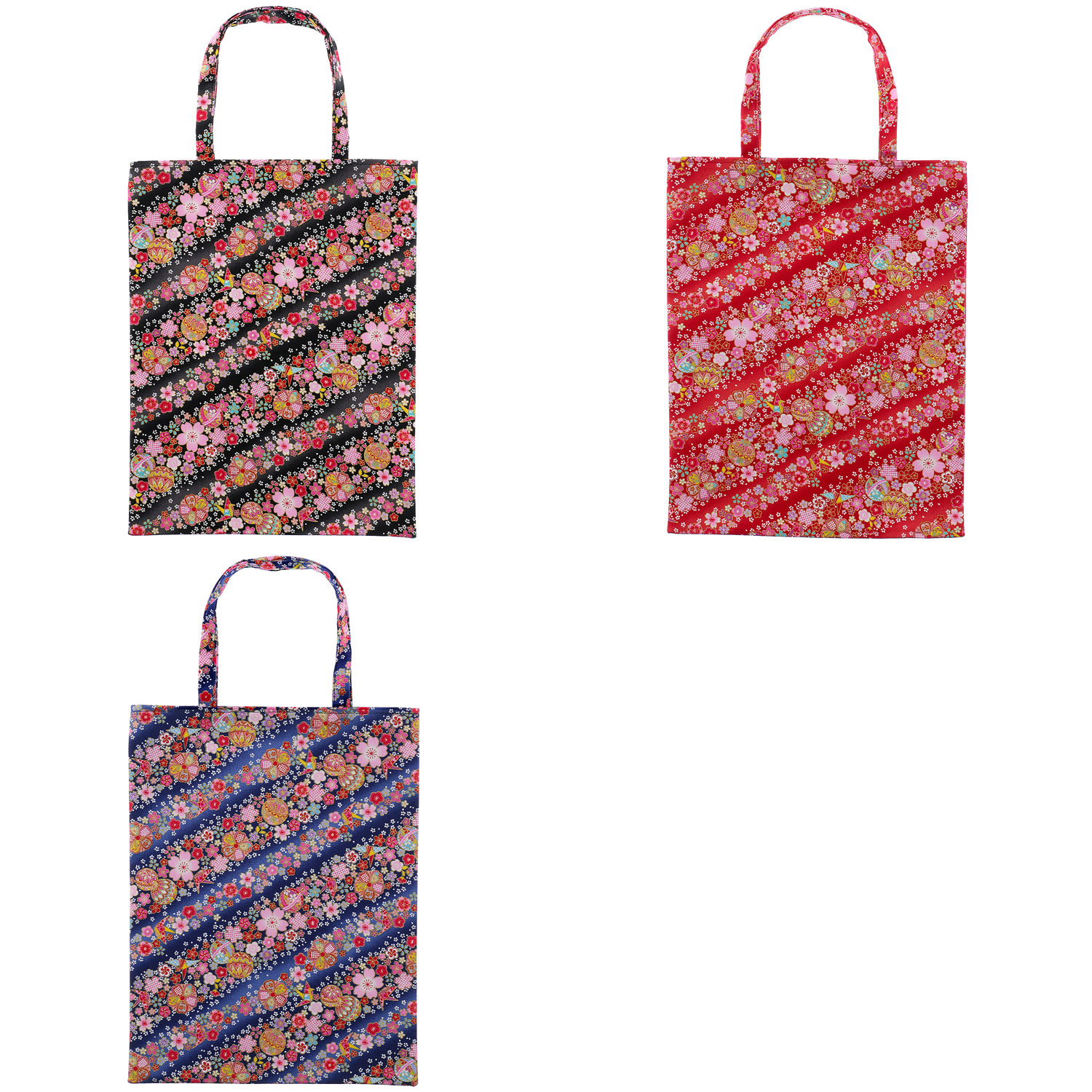 友禅花てまり A4トートバッグ