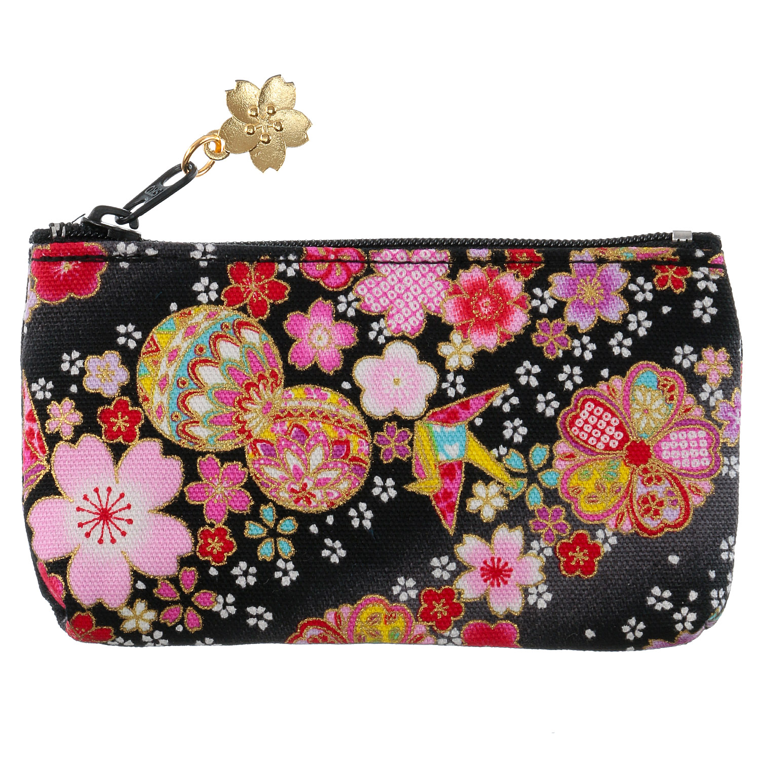友禅花てまり 桜パーツ付小銭入 - 画像2