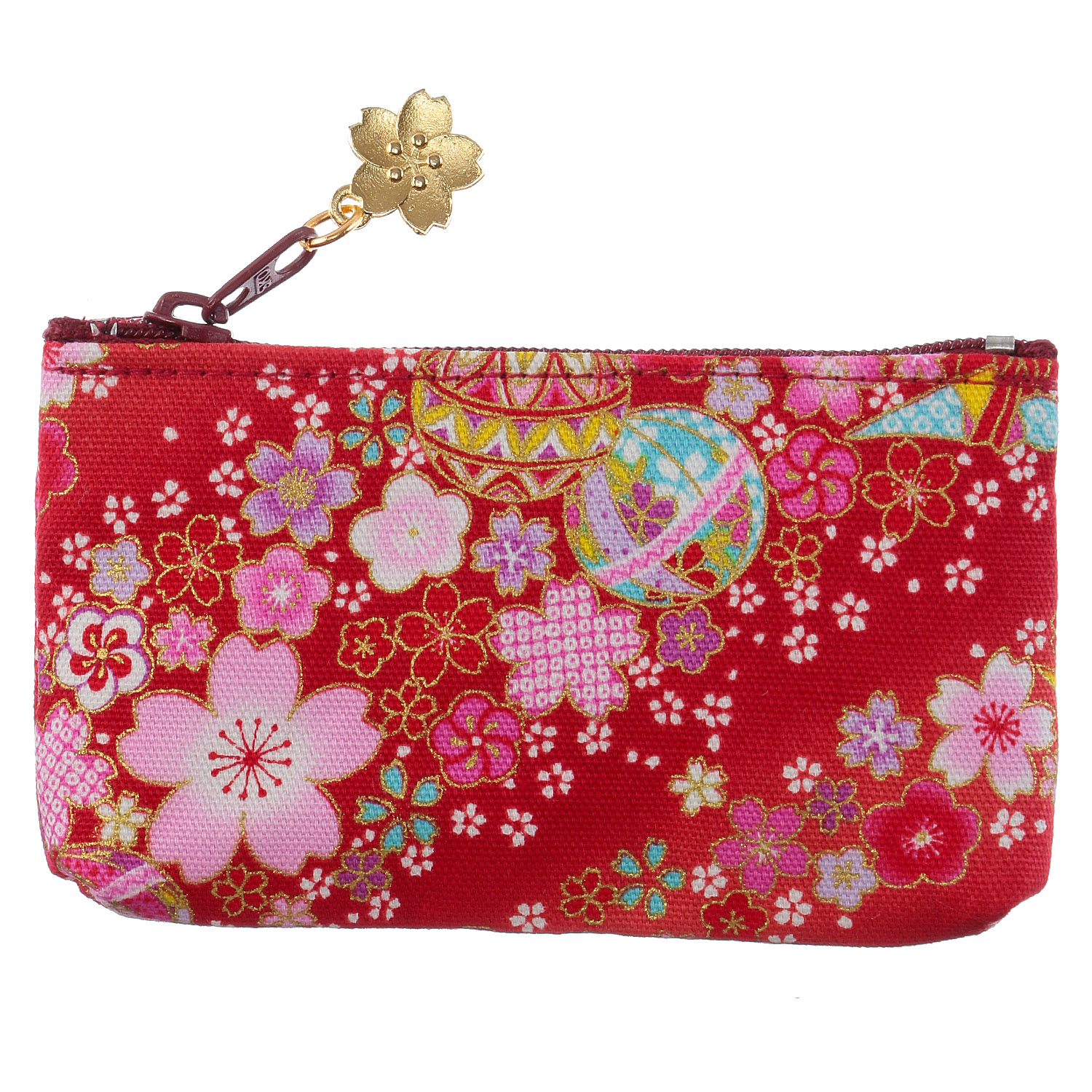 友禅花てまり 桜パーツ付小銭入 - 画像4