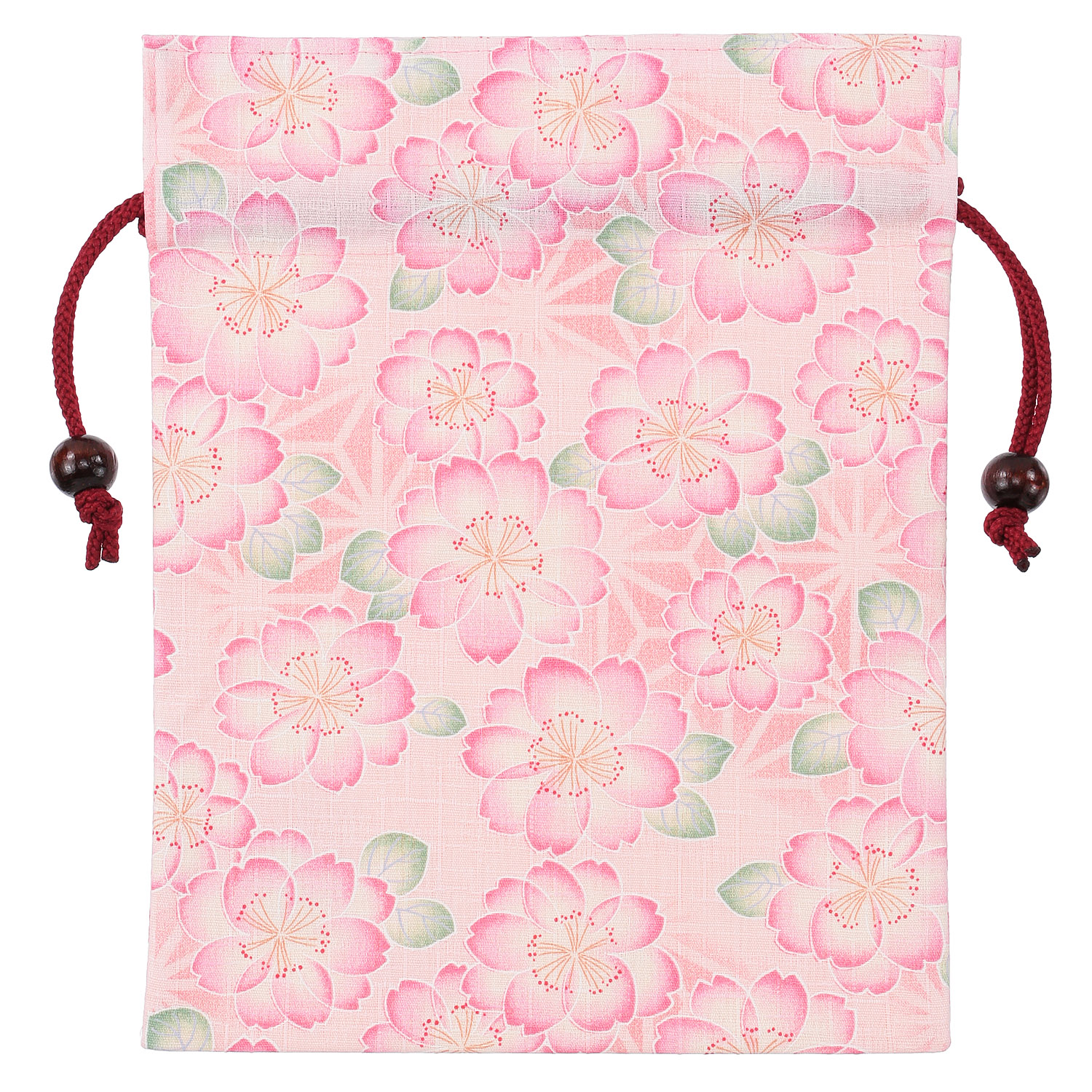 平巾着 桜 ピンク