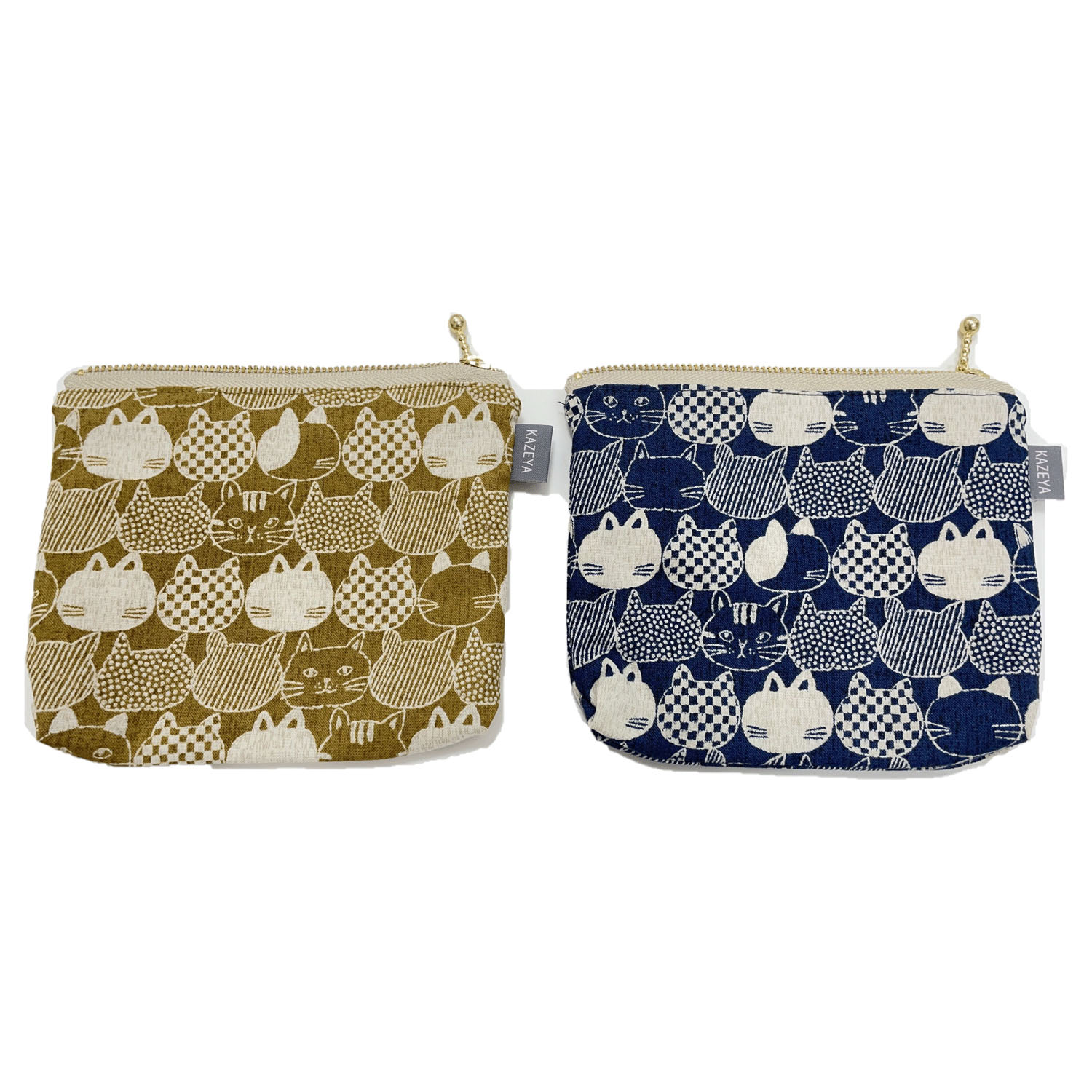 玉付ファスナーポーチねこ