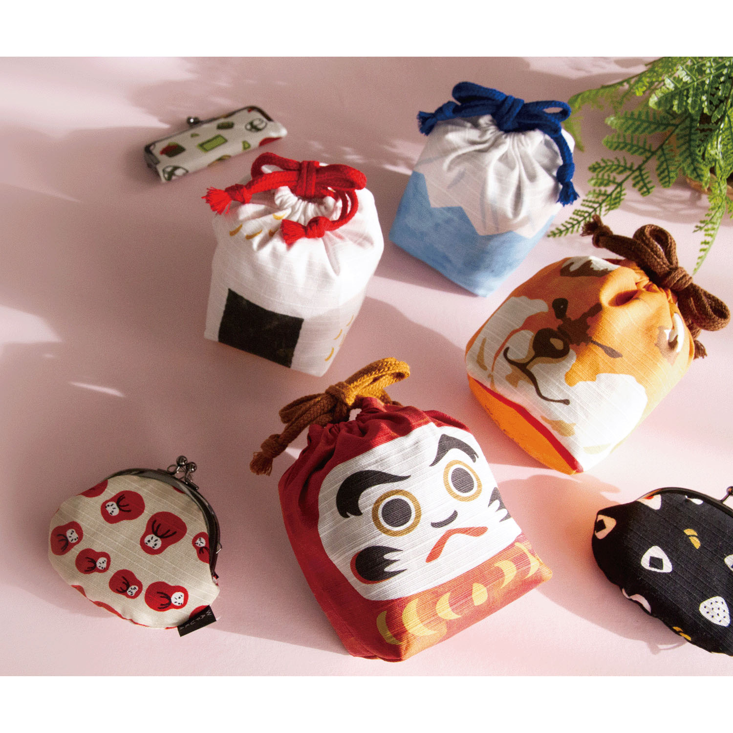 和モチーフ巾着袋 大 - 画像2