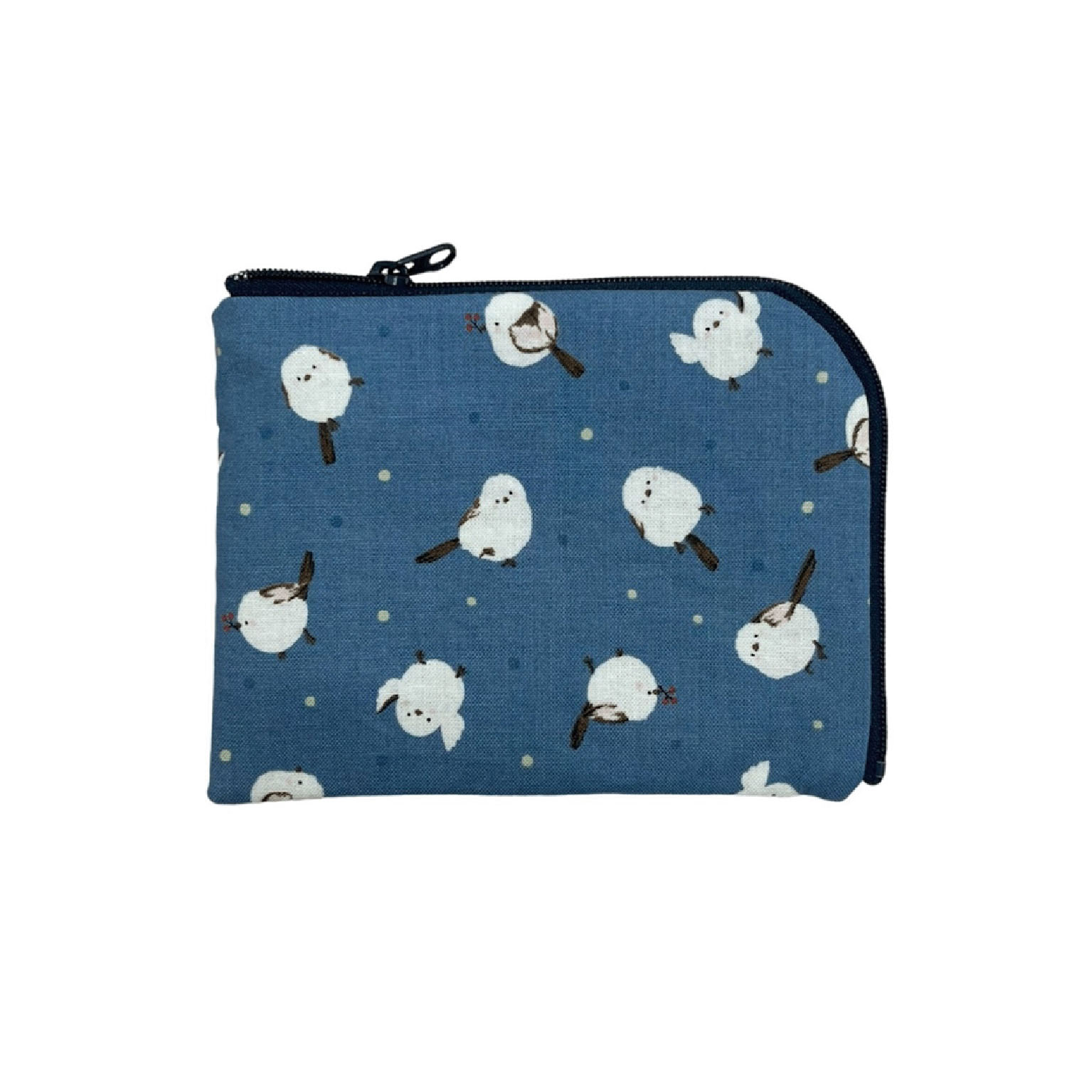 シマエナガL字型カードポーチ - 画像3