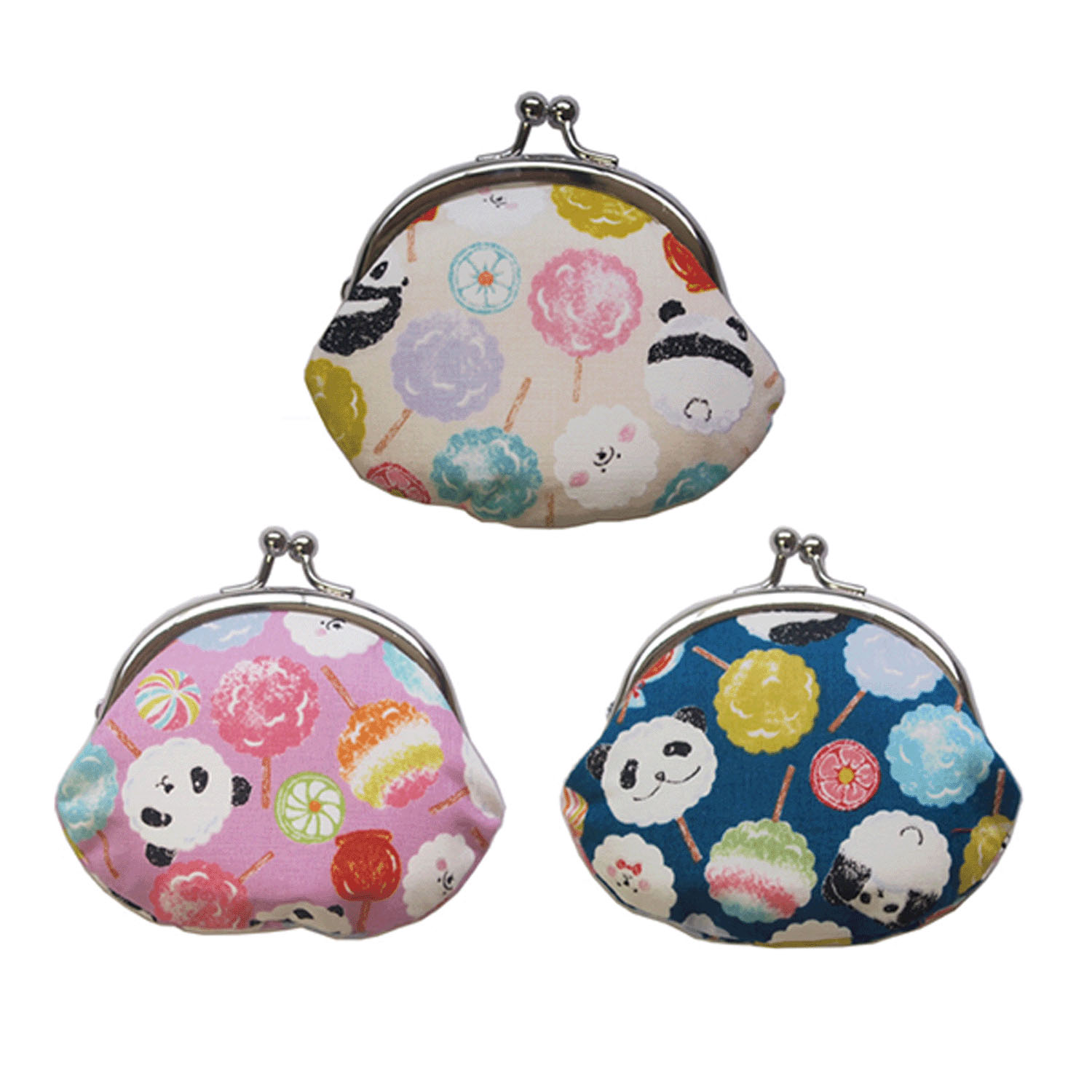 パンダ飴 2．6寸がま口 - 画像1