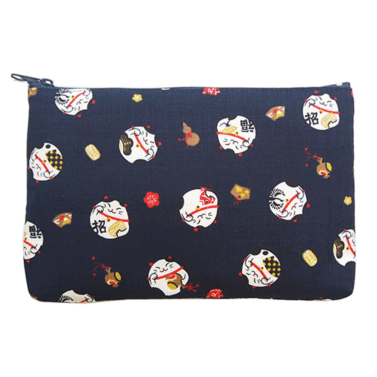 【2026年3月17日より価格変更】縁起屋福丸ねこ 平ポーチ小 - 画像3