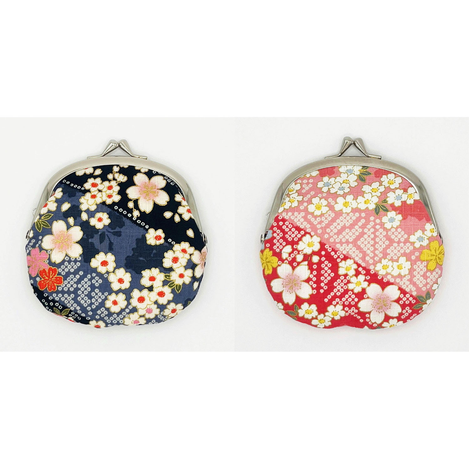 かのこ桜 3．3寸がま口 - 画像1