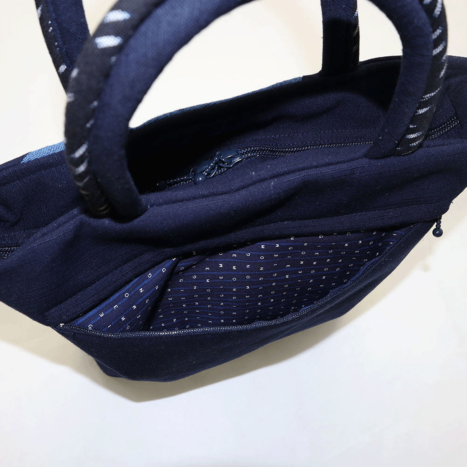 久留米絣 儀右ヱ門 トートバッグ ローズガーデン - 画像9