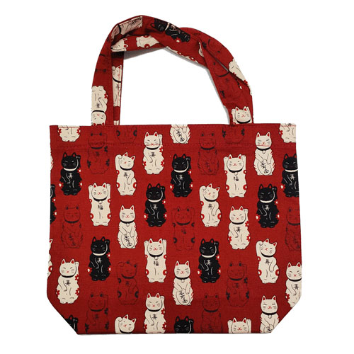 福あつめ 招き猫 ちょこっとバッグ（裏・不織布張り） - 画像3