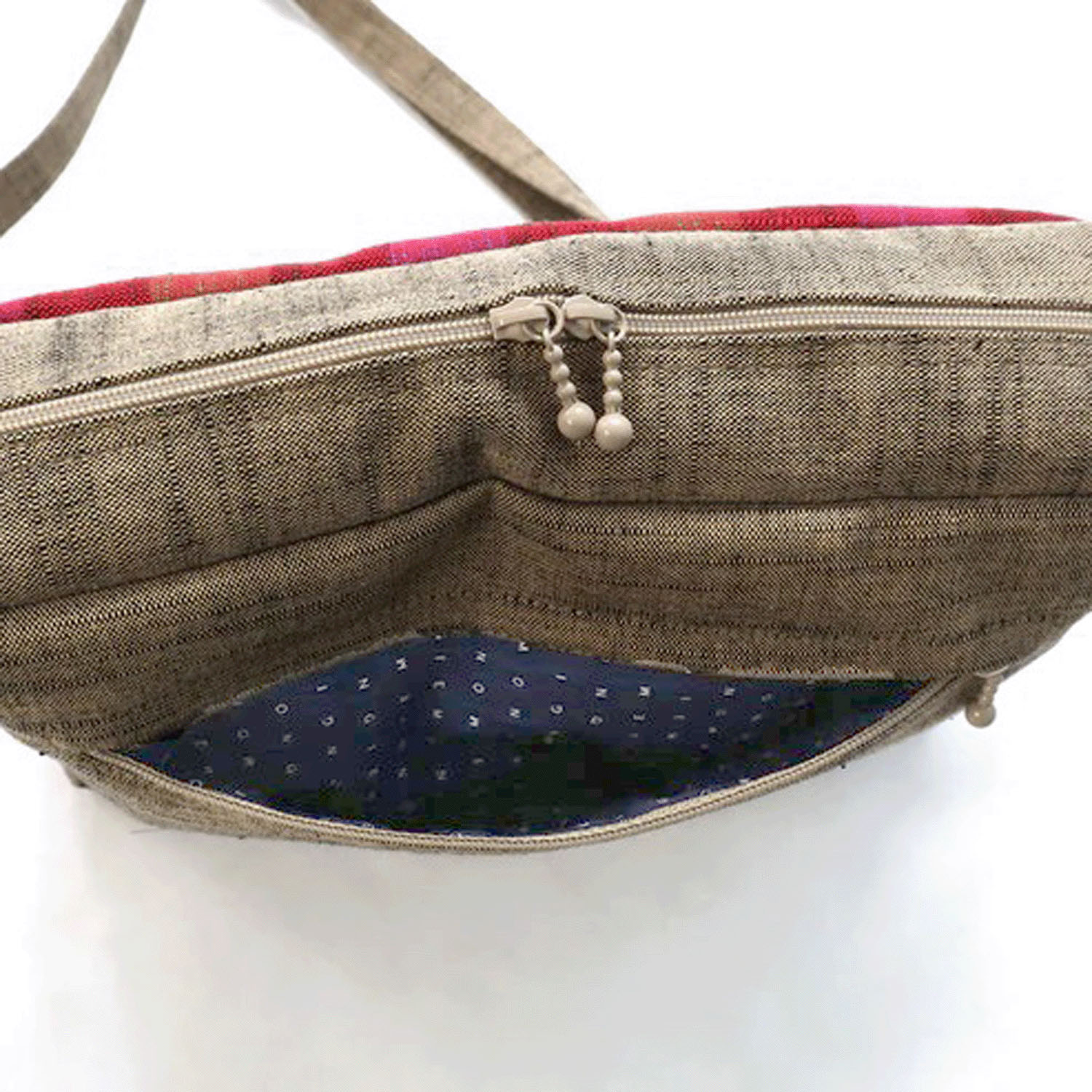 久留米絣 儀右ヱ門 ポシェット おかすり横型 - 画像5