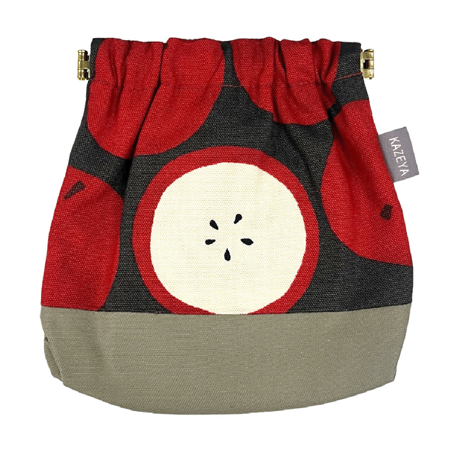 ばねポーチ りんご - 画像1