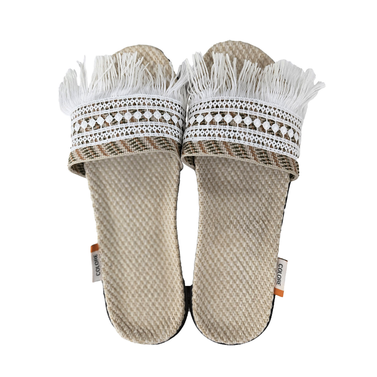 CL 軽量ジュートサンダル モダンフリンジ - 画像2