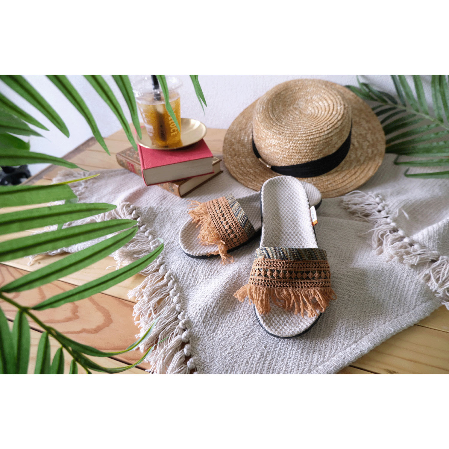 CL 軽量ジュートサンダル モダンフリンジ - 画像8