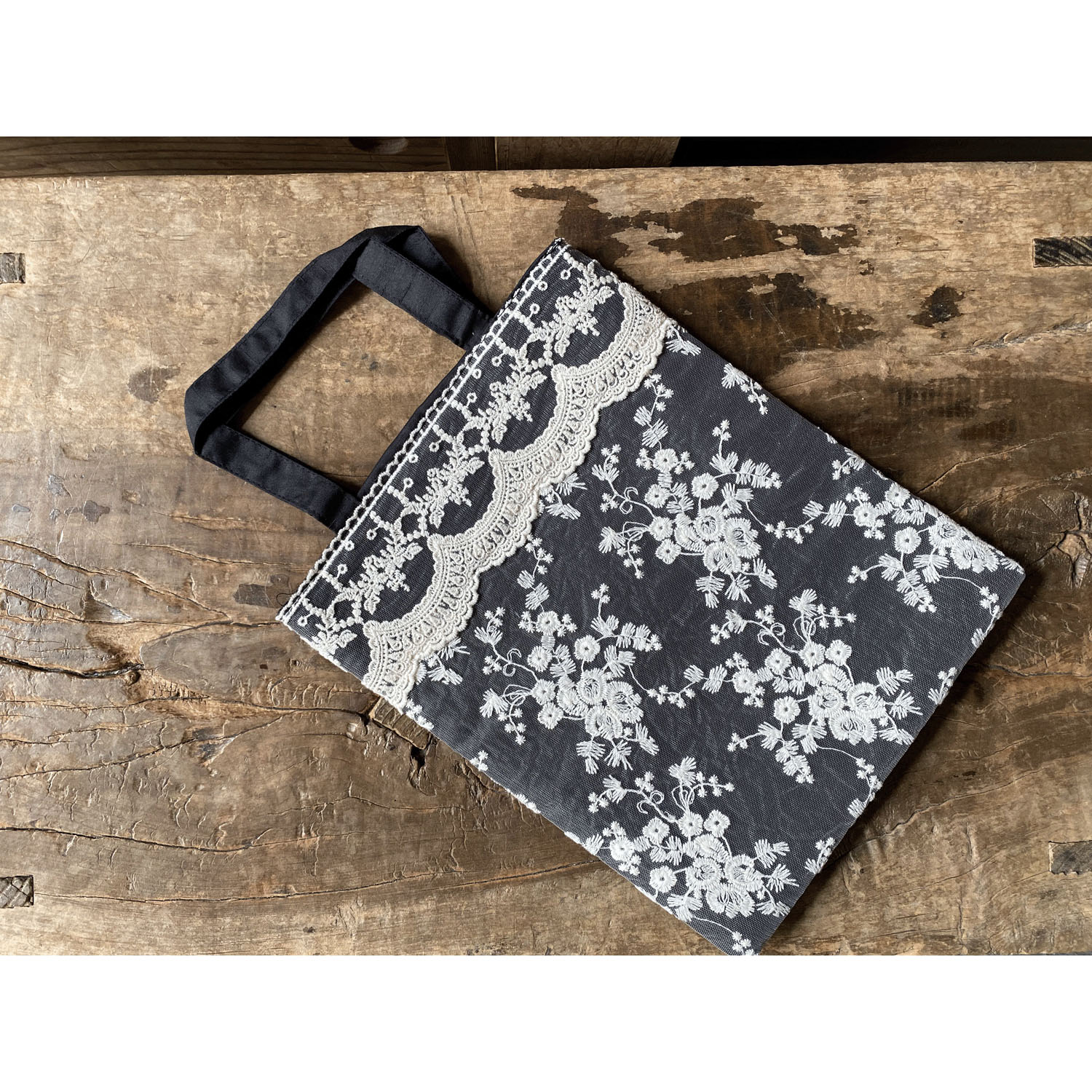 マリアベージュブラック  トートバッグ