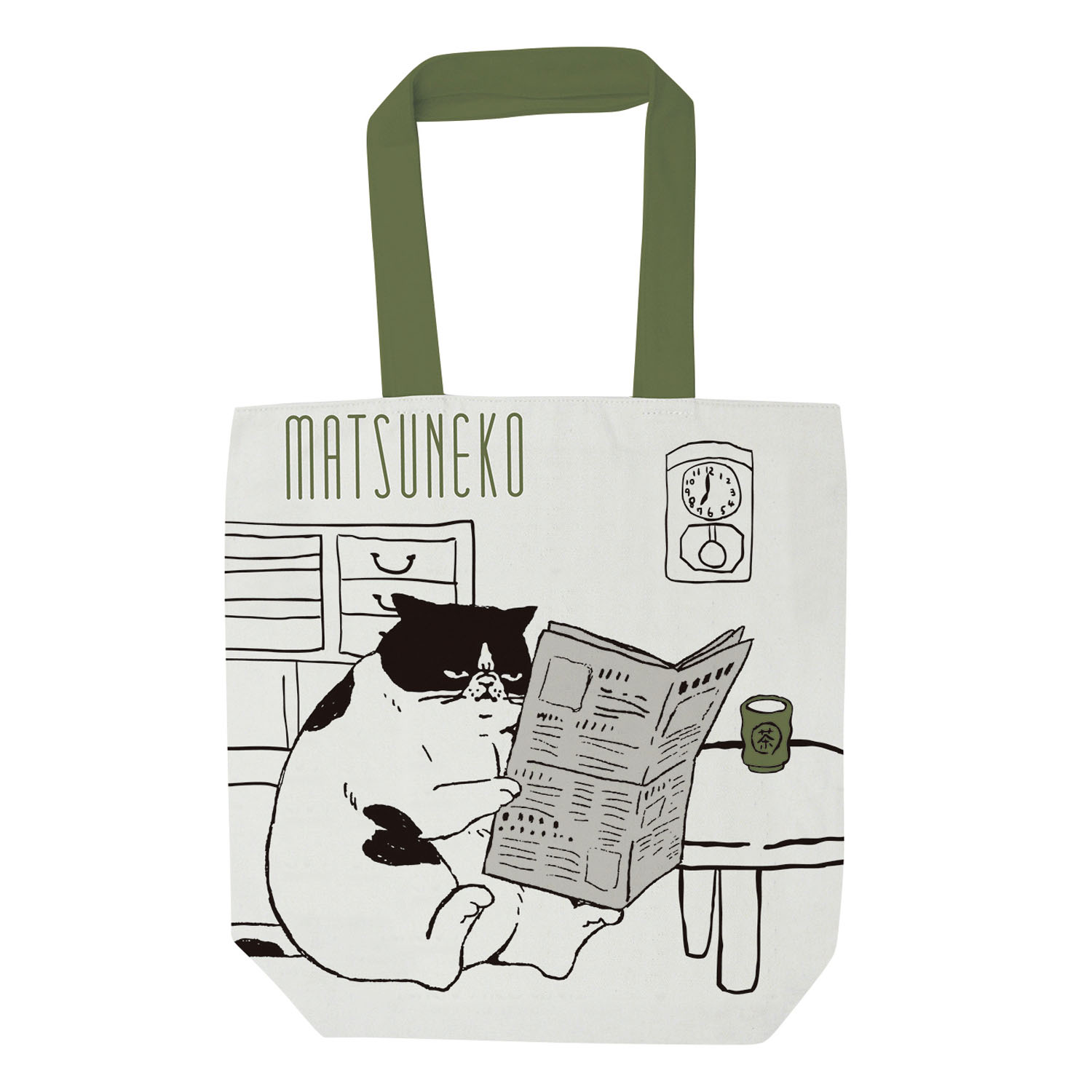 トートバッグ マツネコ朝刊 - 画像1